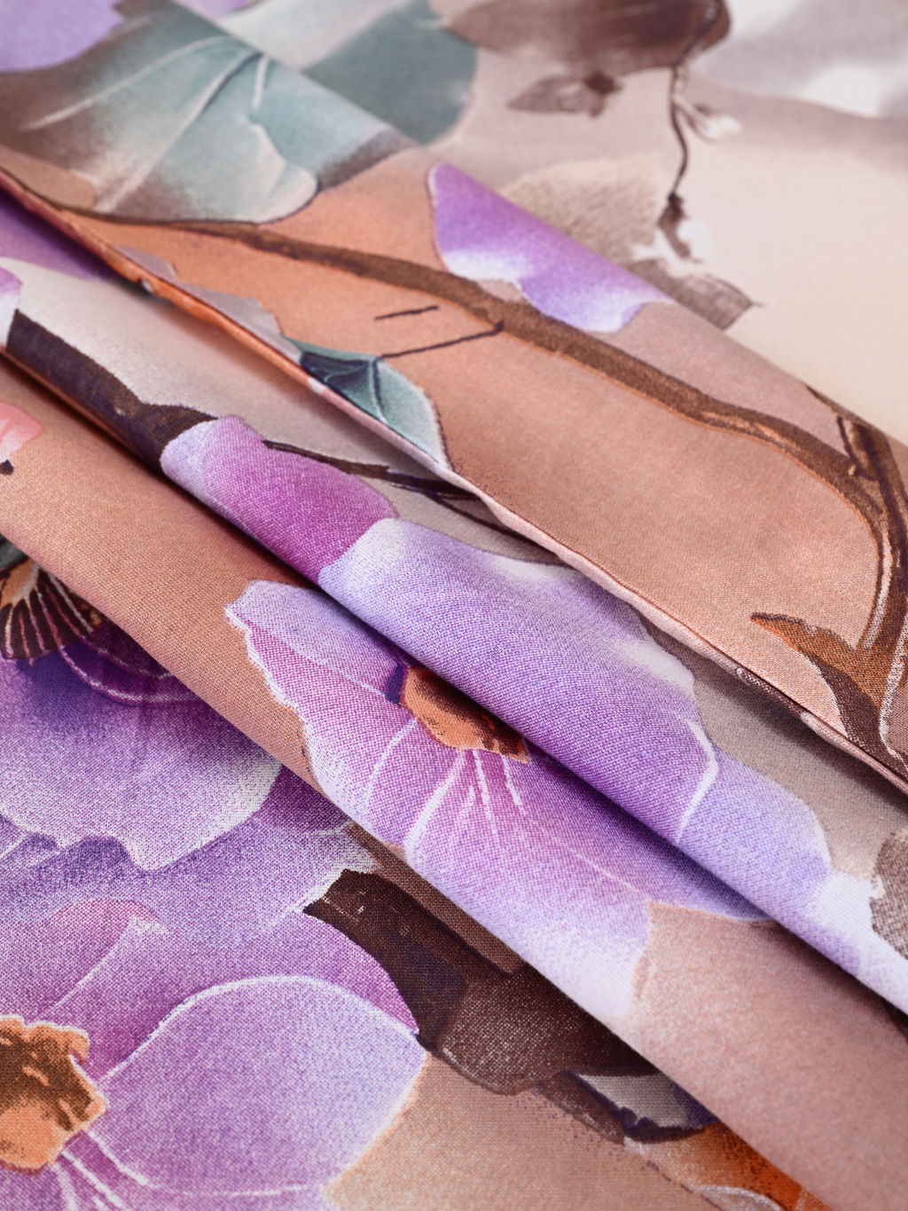 Пододеяльник бязь люкс на молнии - Фиалки 150х215