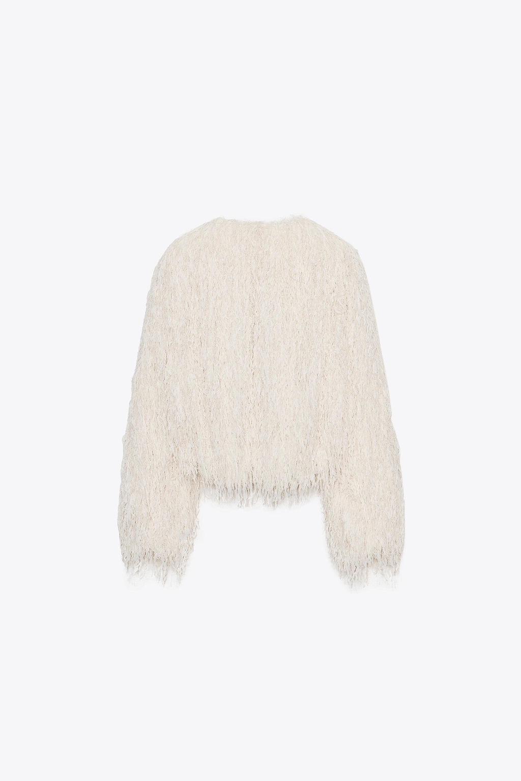 FEATHER FRINGE METALLIC THREAD JACKET - Zara фото 8