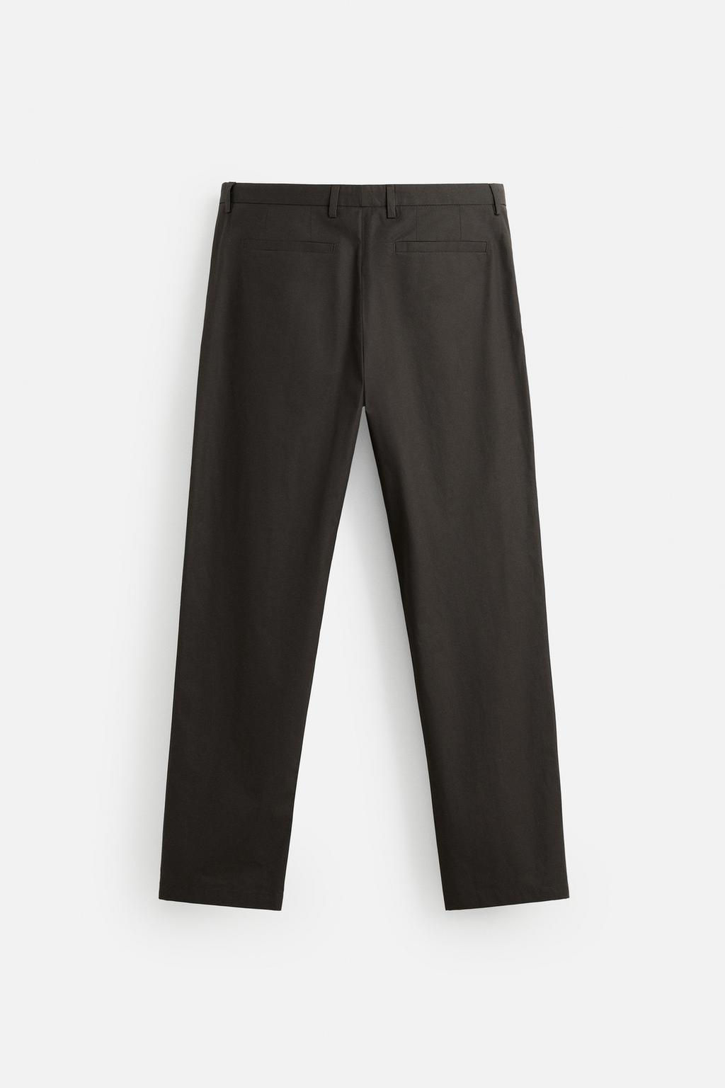 WAXED-EFFECT SUIT TROUSERS - Zara фото 7