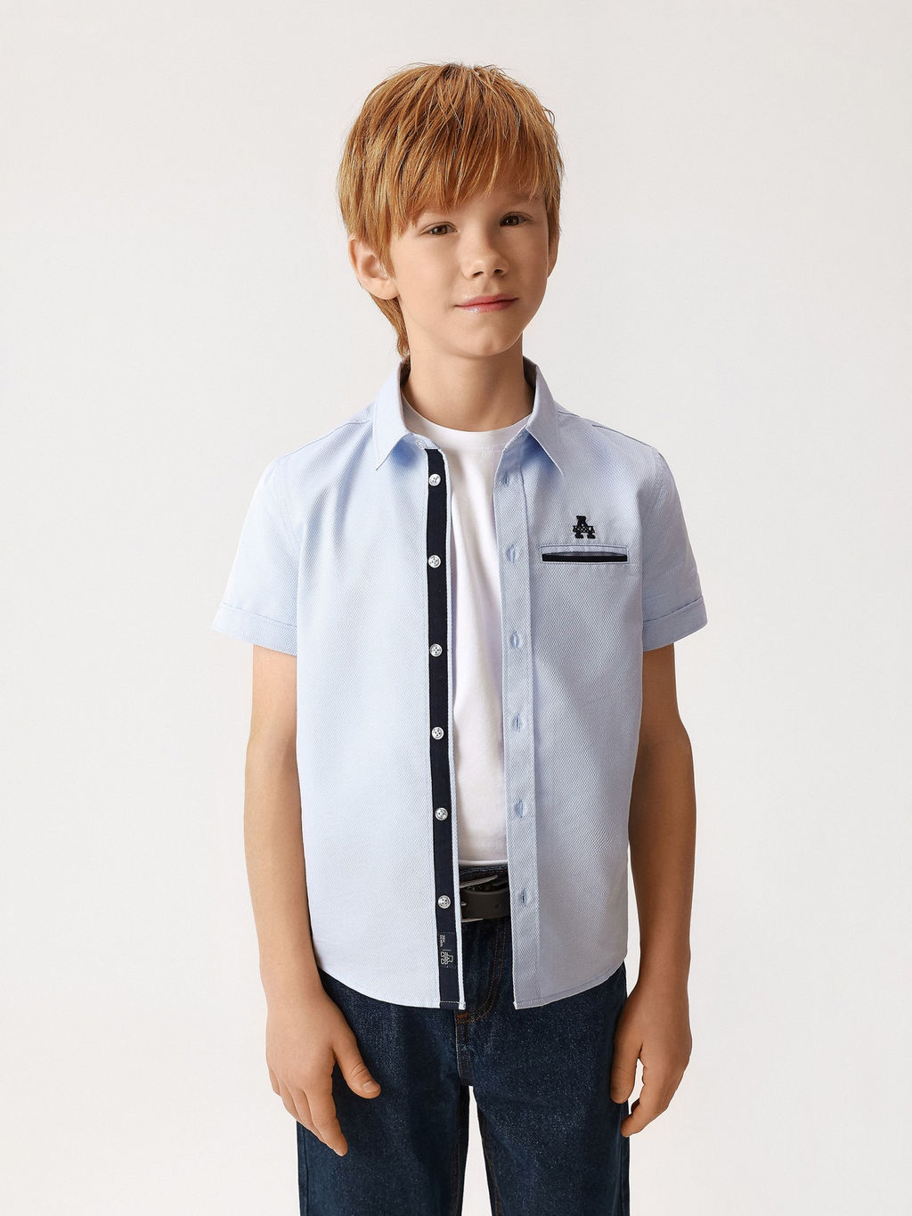 ACOOLA / Сорочка верхняя детская для мальчиков Vasiliy голубой