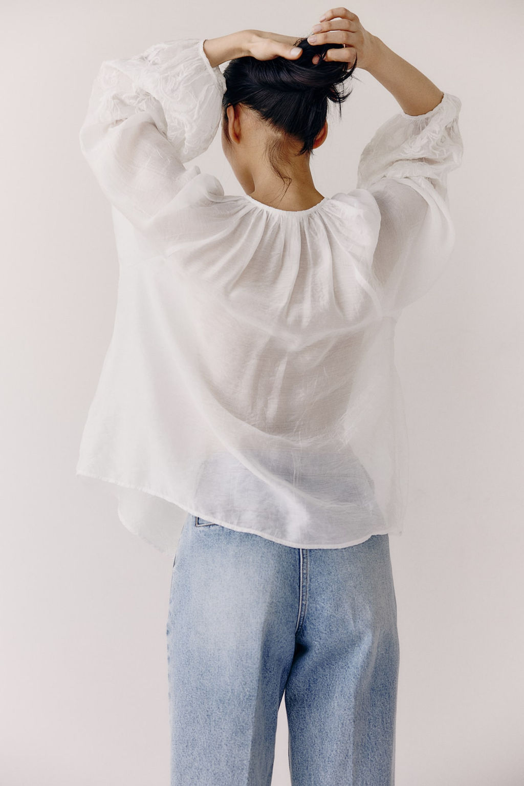 Blusa con mangas globo - H&m фото 5