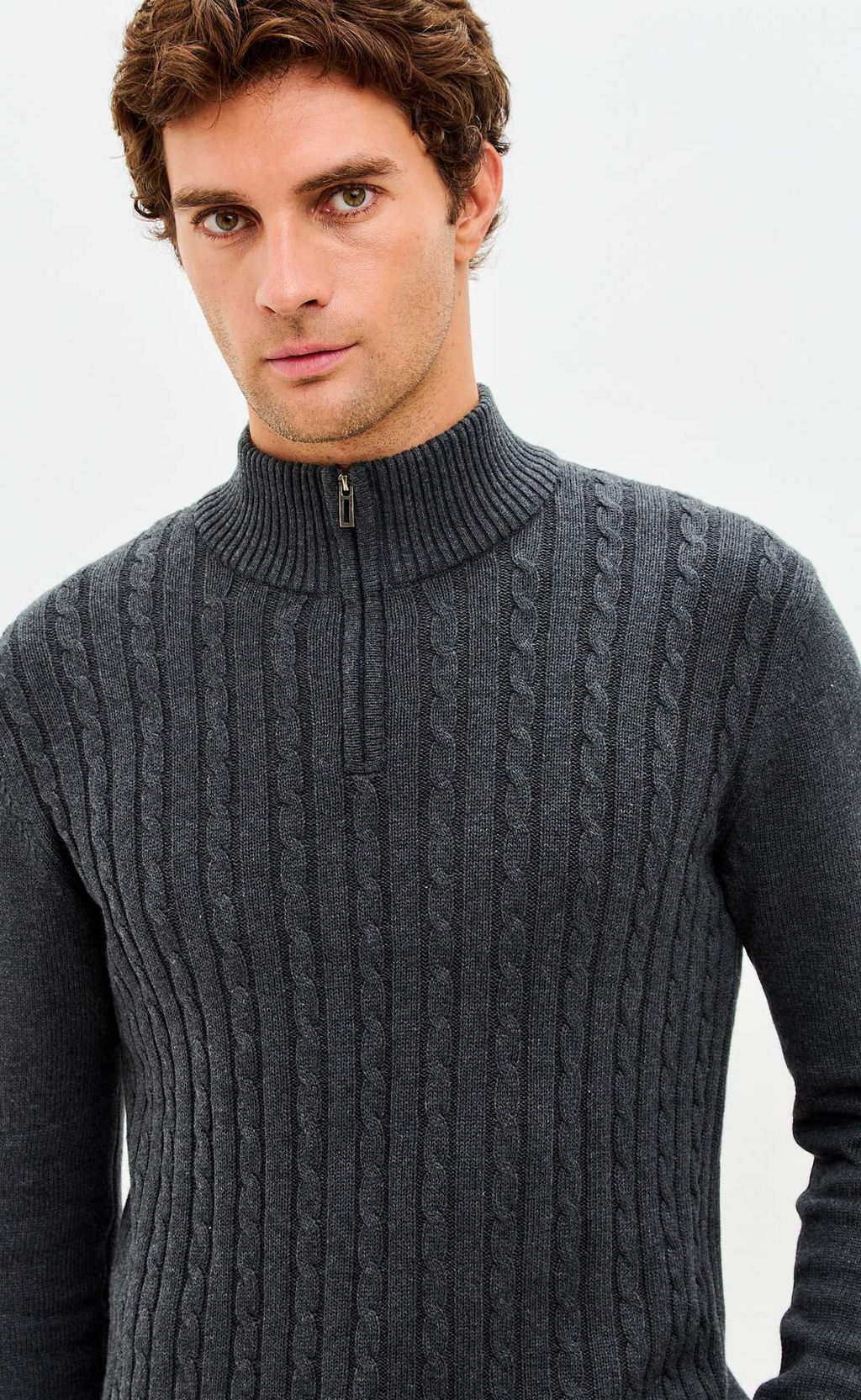 Джемпер F521-1565 d.grey melange - Fine joyce фото 5