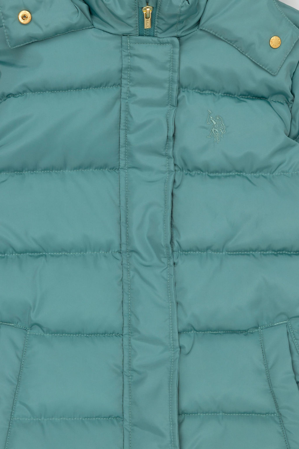 U. S. Polo Assn Мятное пальто с капюшоном для девочки - U.s. polo assn фото 13