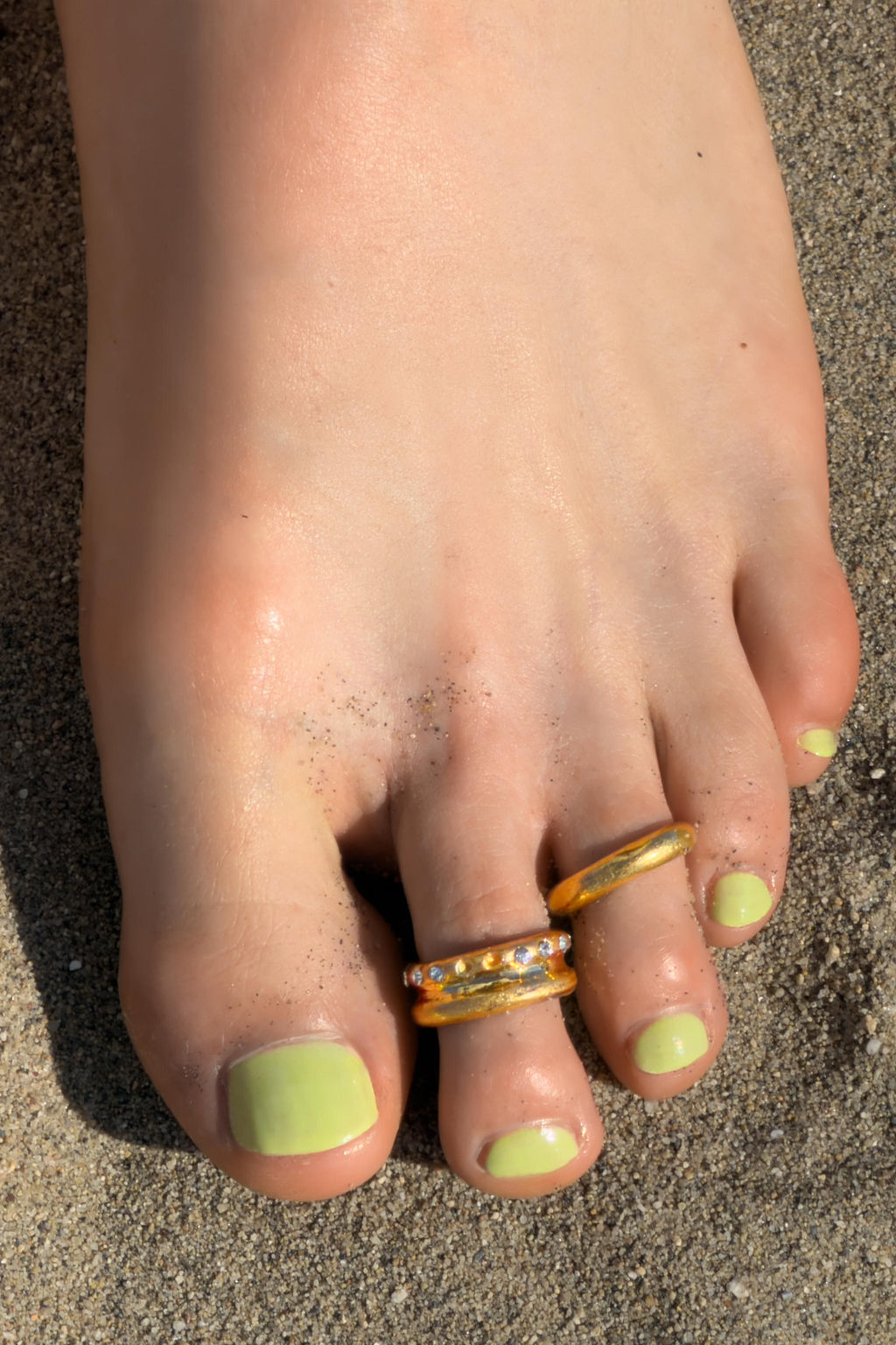 PACK 3 ANILLOS DEDOS PIE / Dorado - Zara фото 2