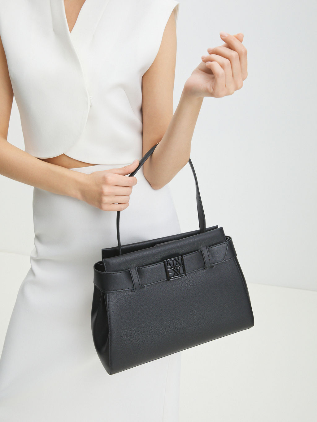 Женский тоут ARMANI EXCHANGE Артикул 4081528, черный  фото 2