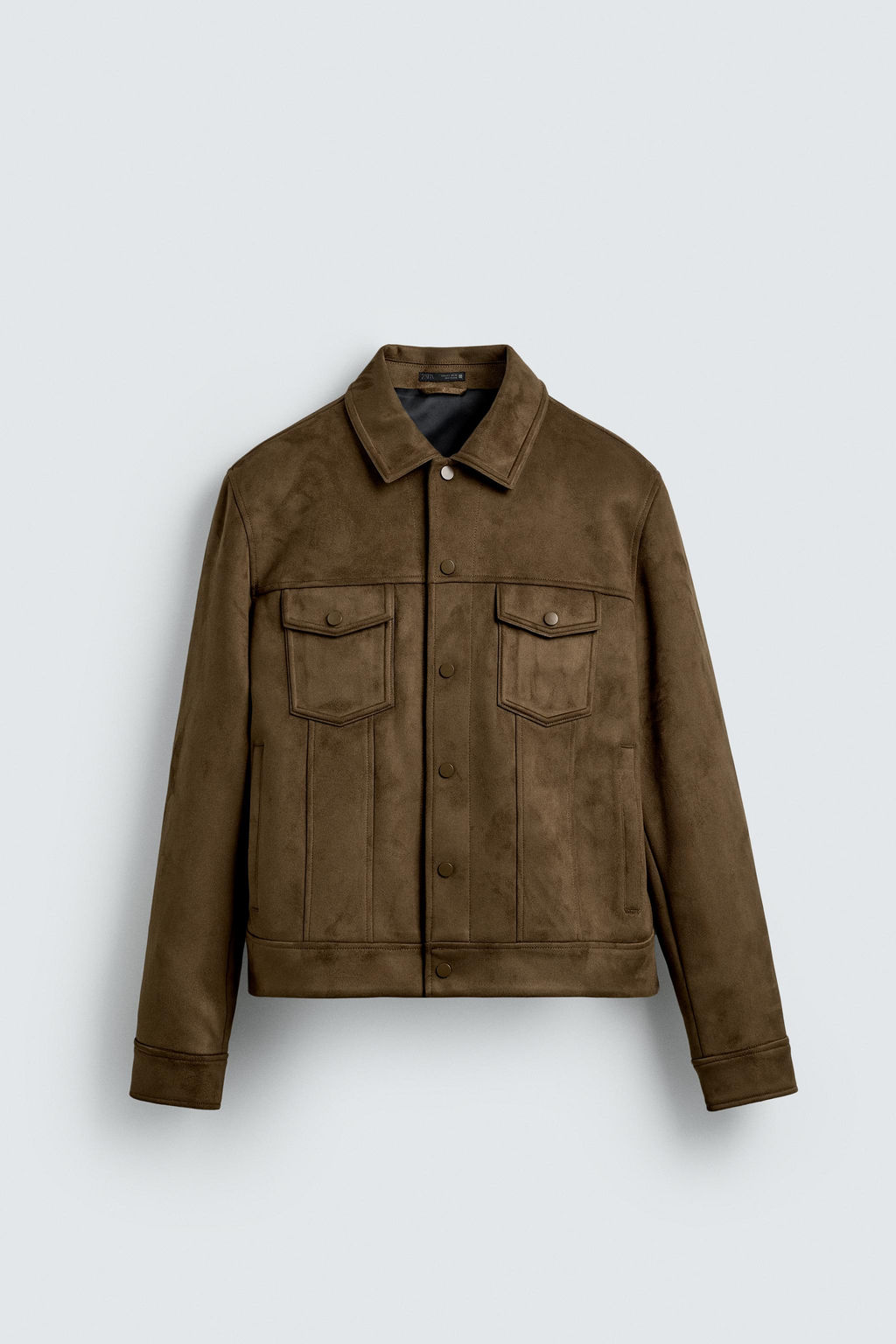 FAUX SUEDE REGULAR FIT JACKET - Zara фото 7