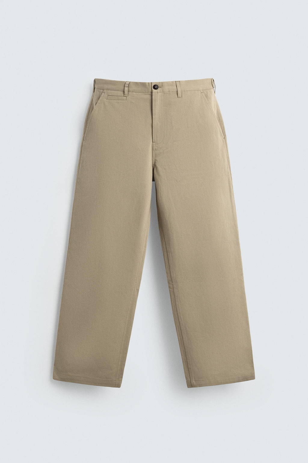 STRAIGHT-LEG CHINO TROUSERS - Zara фото 7