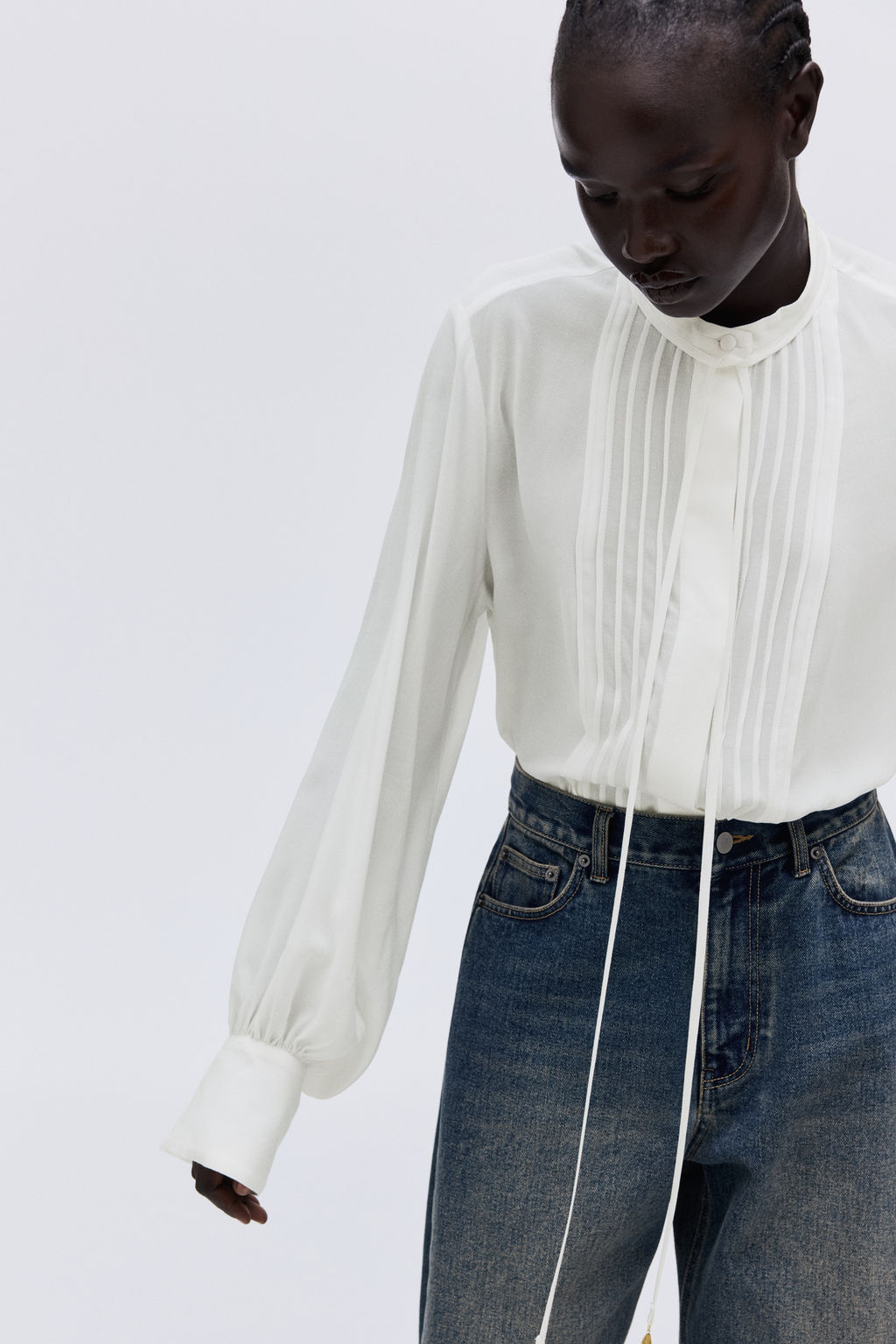 Blusa con jaretas - H&m фото 6