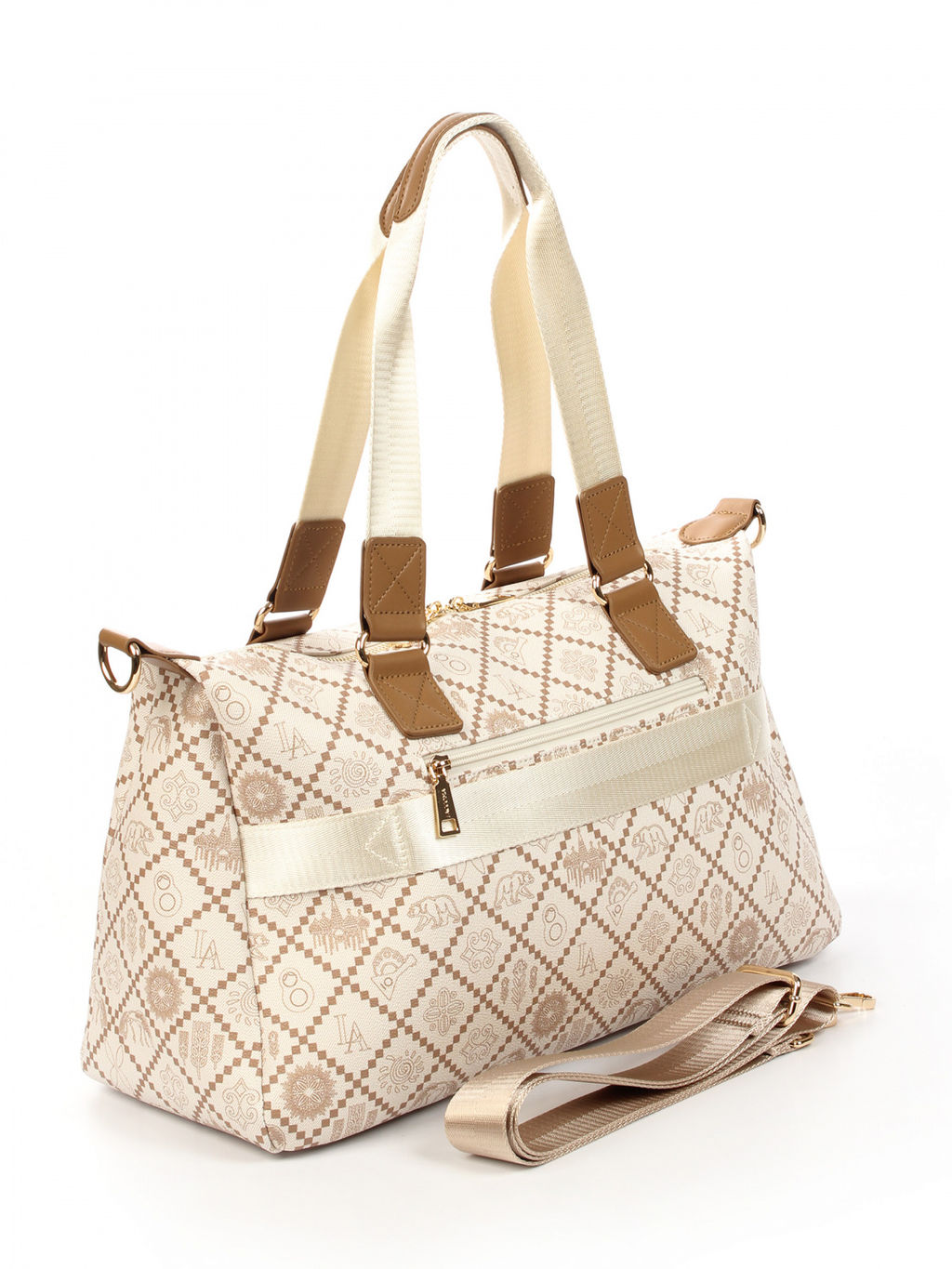 LACCOMA сумка АС89100-Россия-кремовый эко кожа хлопок