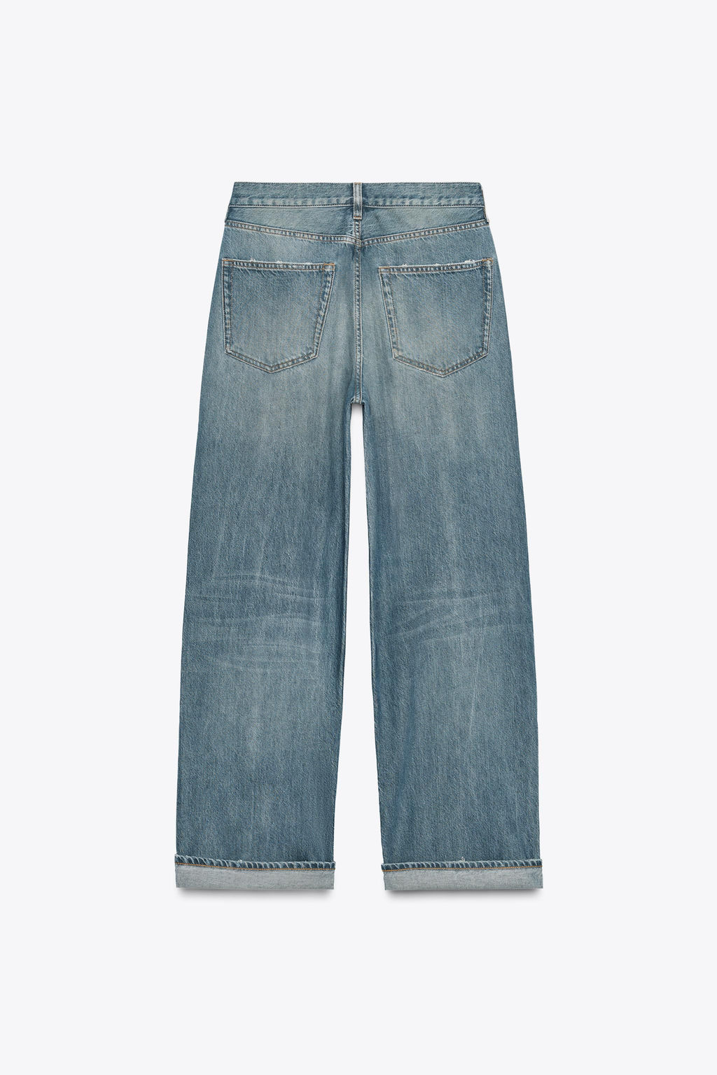 ZW COLLECTION MID-WAIST BAGGY JEANS - Zara фото 3