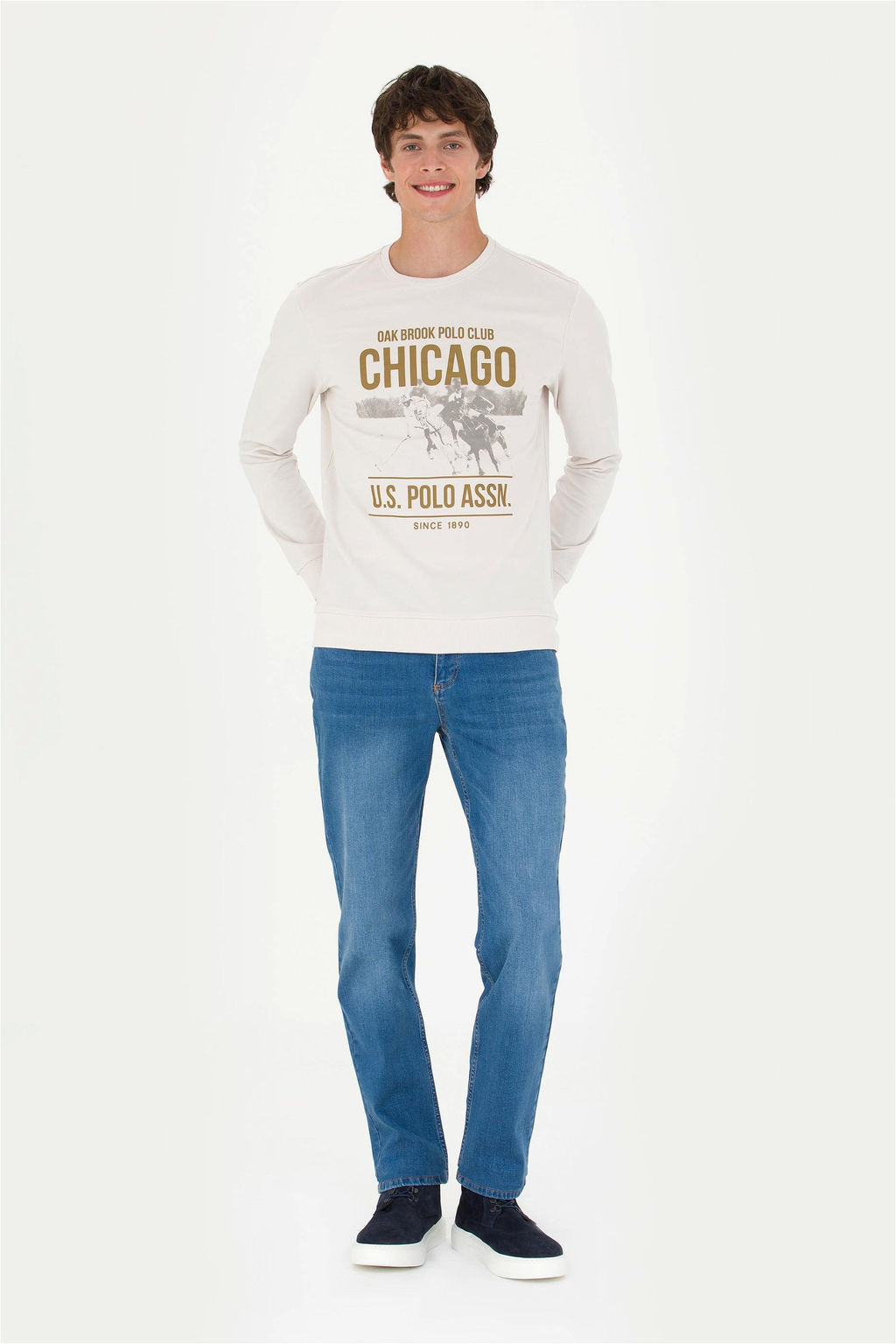 U. S. Polo Assn / Мужская толстовка с камнем - U.s. polo assn фото 4