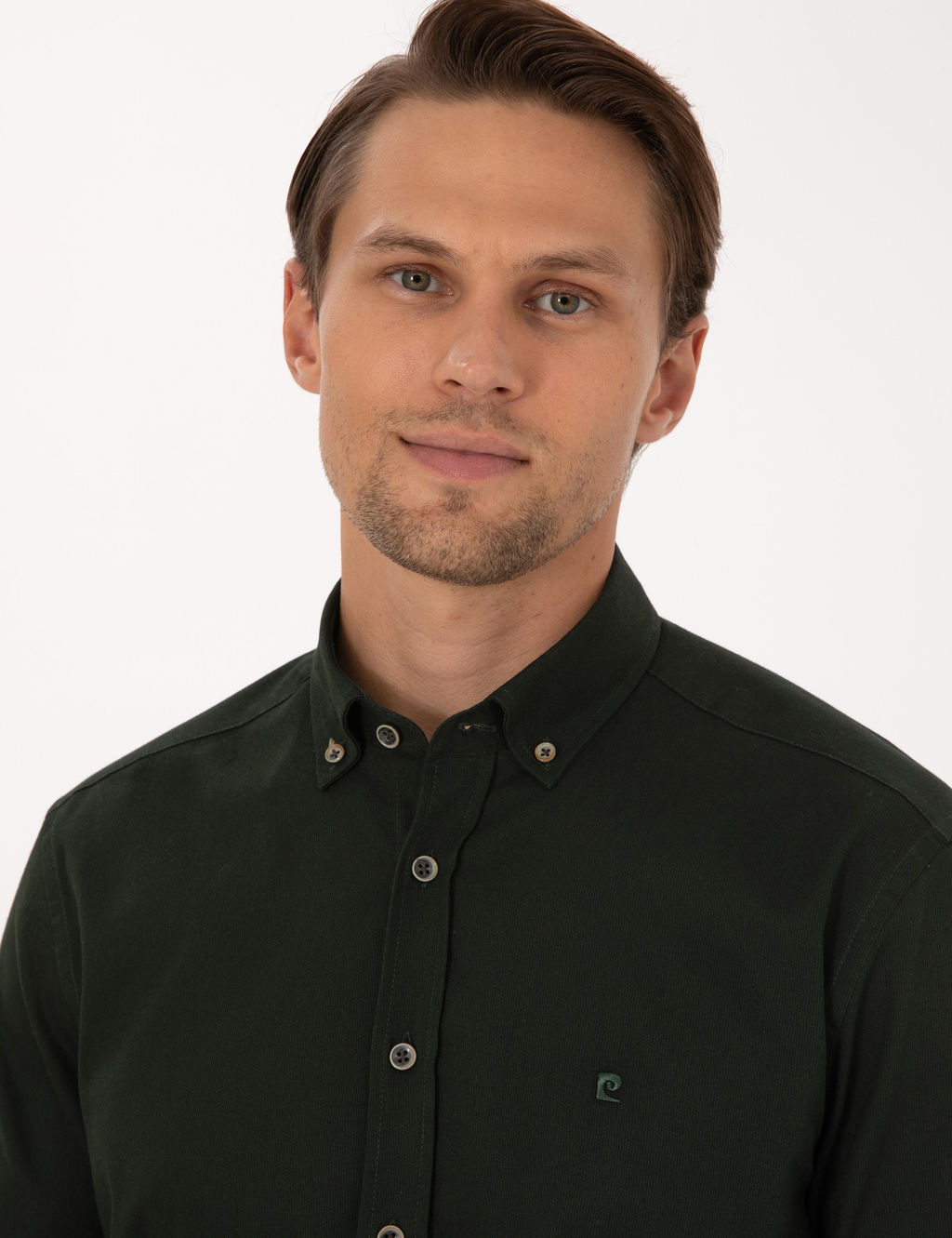 Haki Regular Fit Uzun Kollu G_mlek - Pierre cardin фото 2