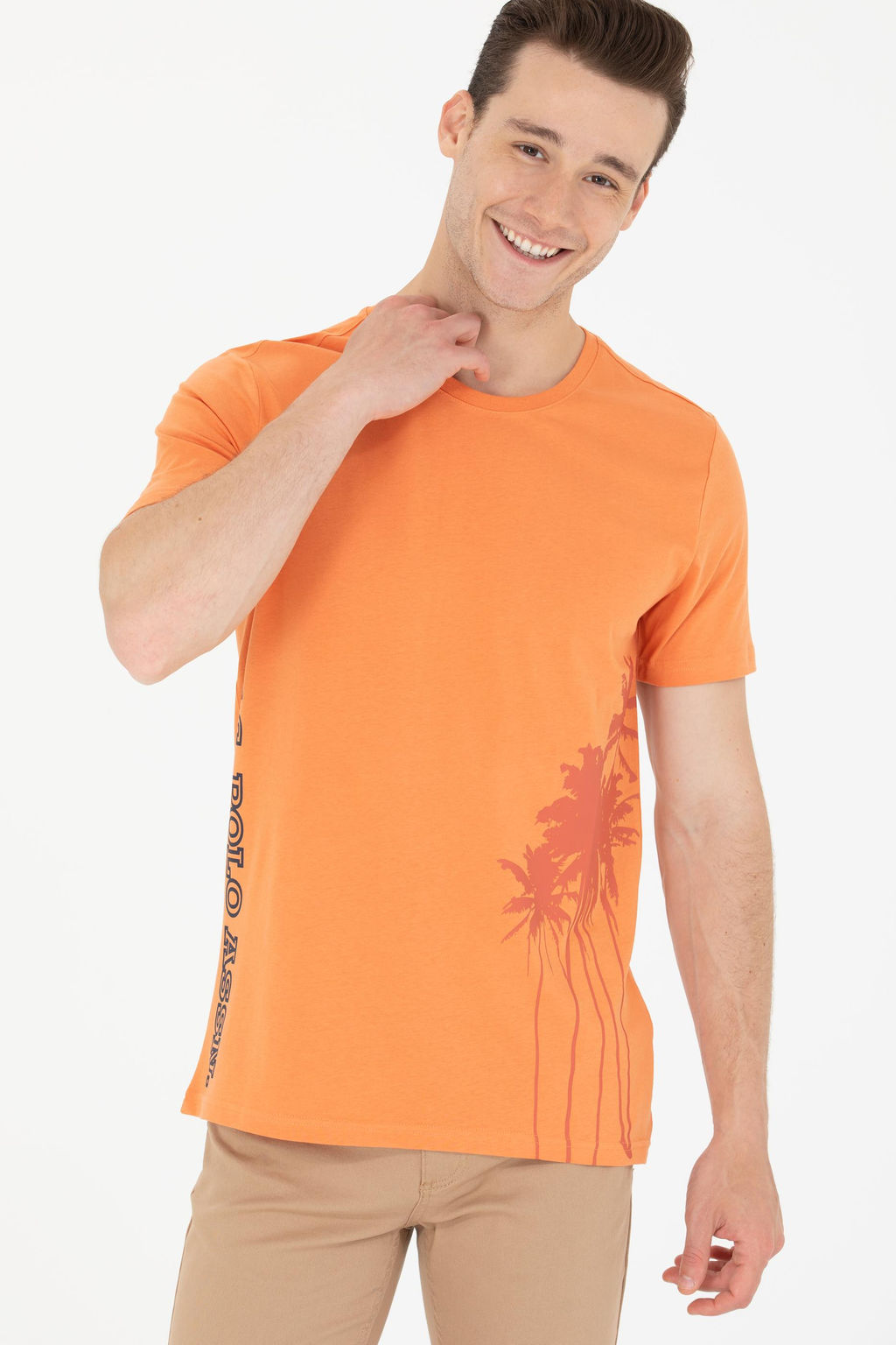 Erkek Kiremit Bisiklet Yaka Ti__rt