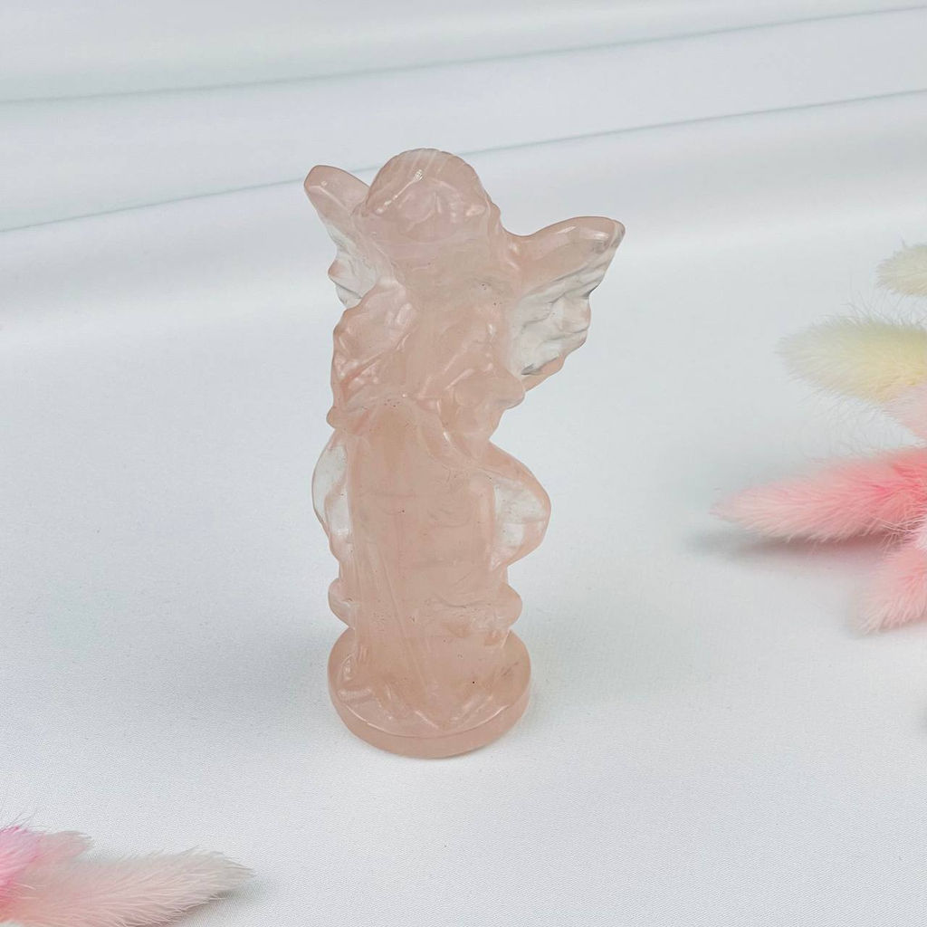 Ангел из мадагаскарского Розового кварца - Радуга самоцветов фото 3