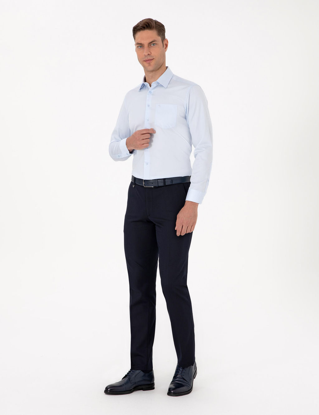 Lacivert Slim Fit Kuma_ Pantolon - Pierre cardin фото 3