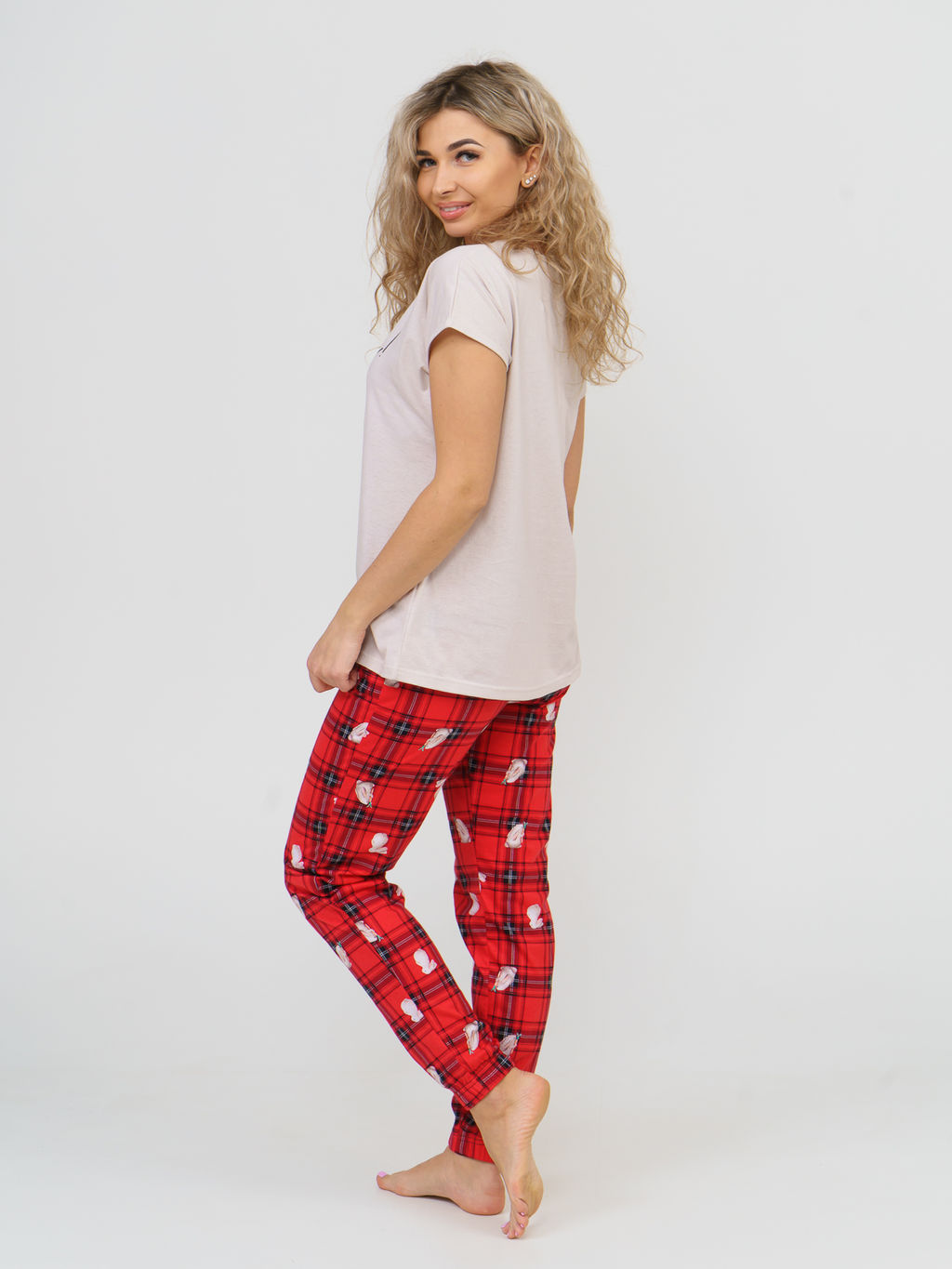 800 Пижама "Красная клетка"