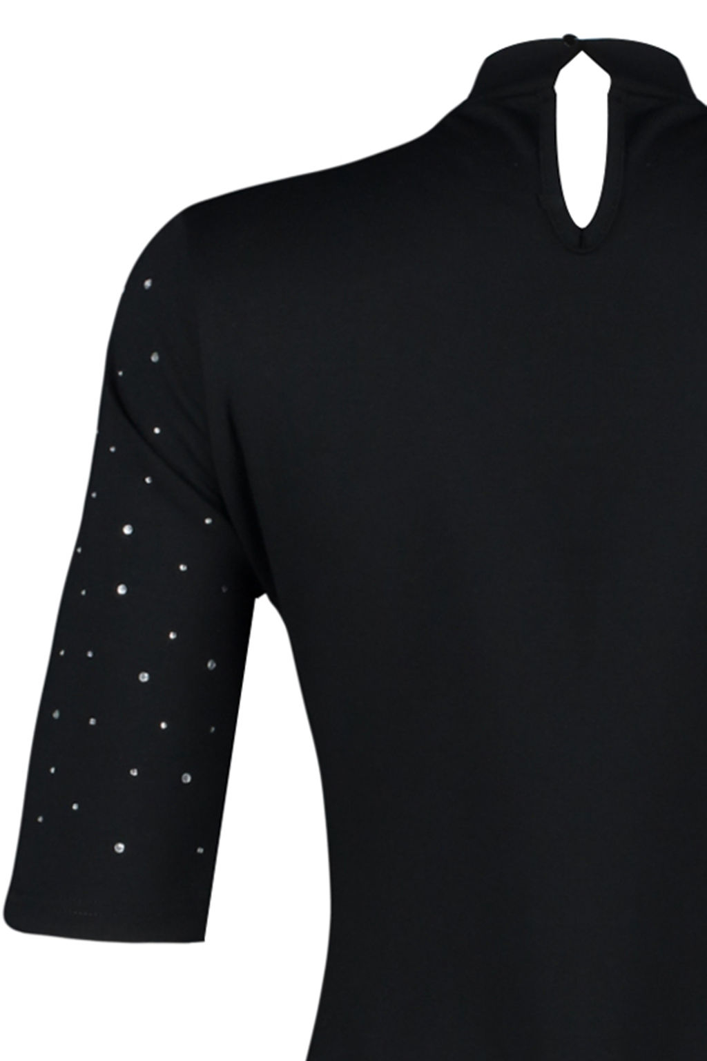 TRENDYOLMILLA Siyah Tas Detayl? Skater/Belden Ac?lan K?sa Kollu Mini Orme Kalem Elbise TWOAW24EL00395  фото 7