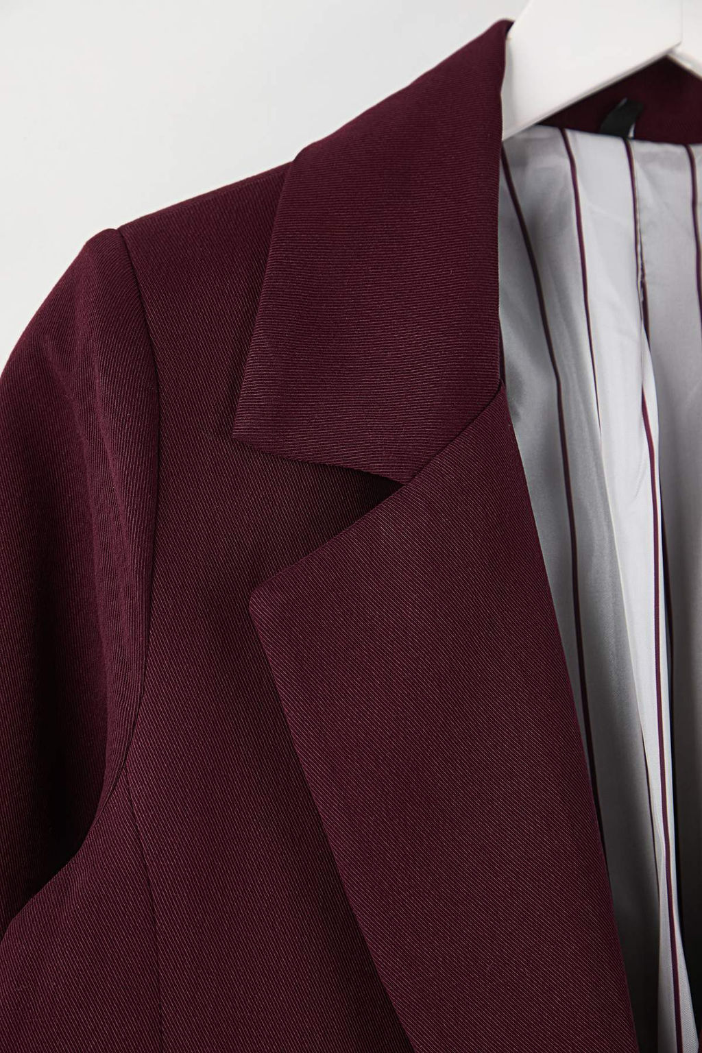Ozel Koleksiyon Murdum Cizgili Astarl? Normal Kal?p Yumusak Kumas Blazer Ceket TWOAW26BC00057 - Trendyolmilla фото 6