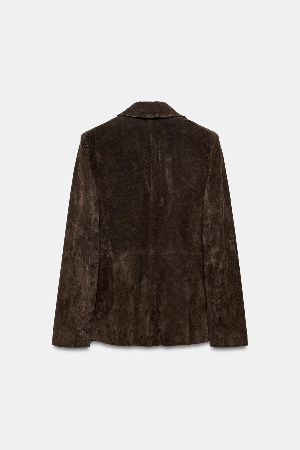 DOUBLE-BREASTED 100% LEATHER SUEDE BLAZER - Zara фото 19