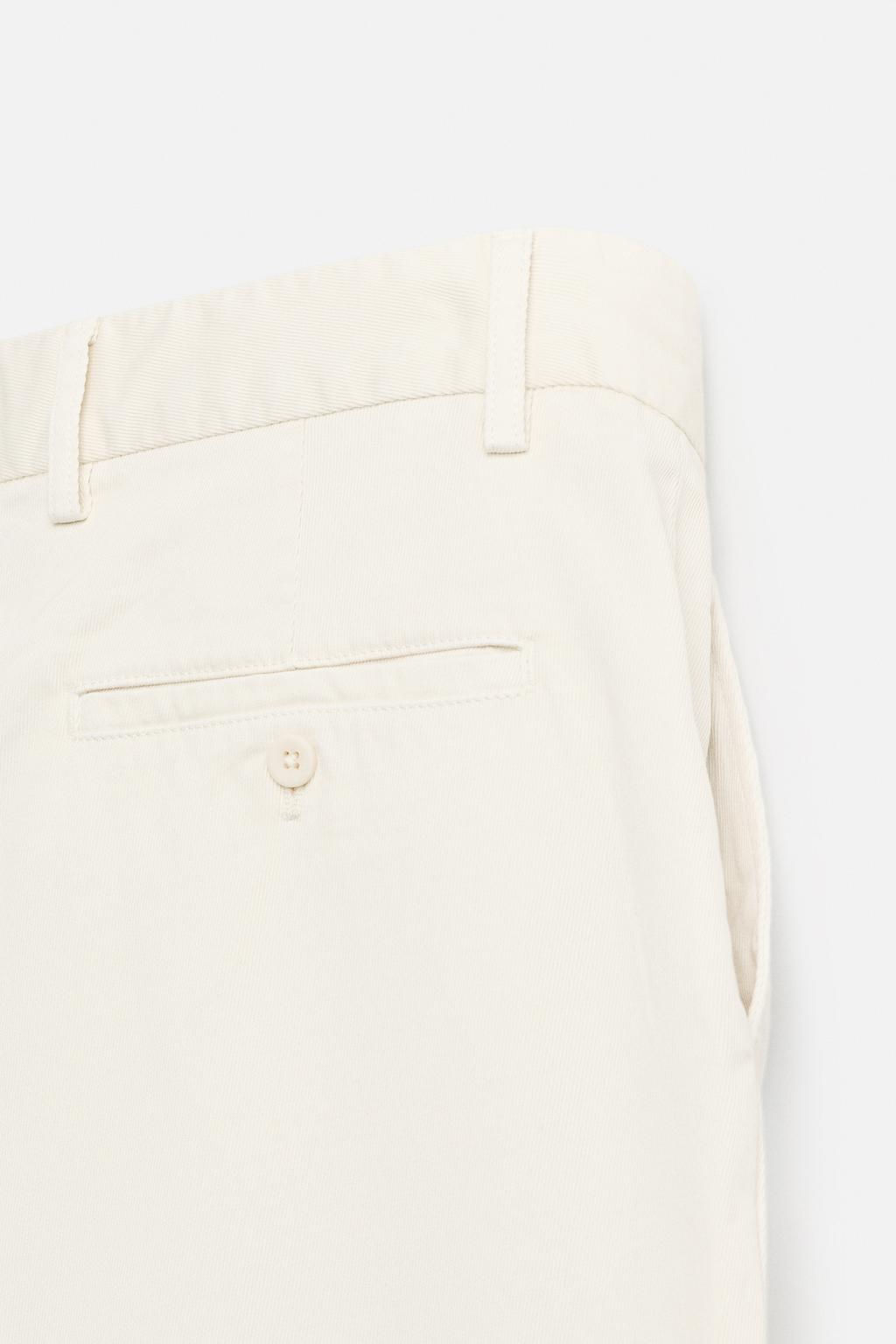TWILL CHINO TROUSERS - Zara фото 9