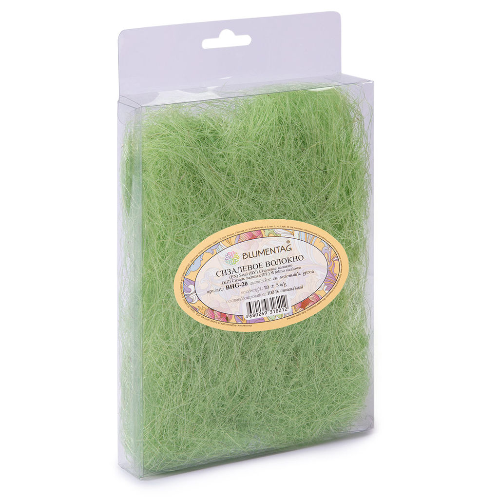 Blumentag BHG-20 Сизалевое волокно 20 г  3 г СК/Уценка св. зеленый  фото 3