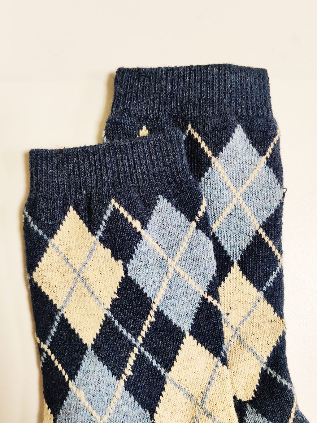 Носки р.37-44 Ромбики с Ворсом Синие - Krumpy фото 2