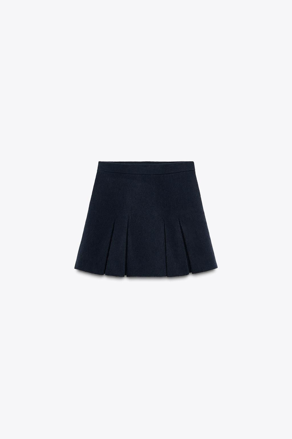 BOX PLEAT KNIT MINI SKIRT - Zara фото 7