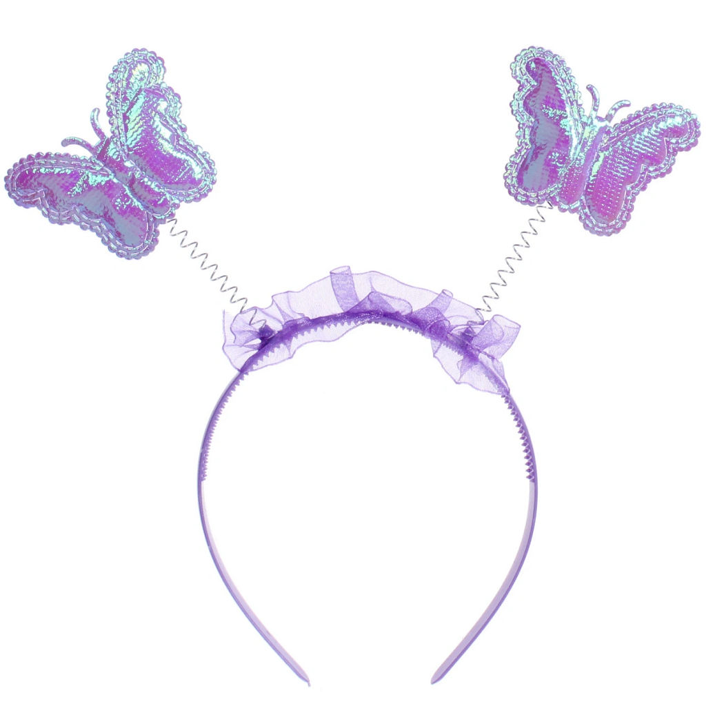 Цена за 2 шт. Набор карнавальный "Нежная принцесса" (ободок, крылья, палочка), Сиреневый