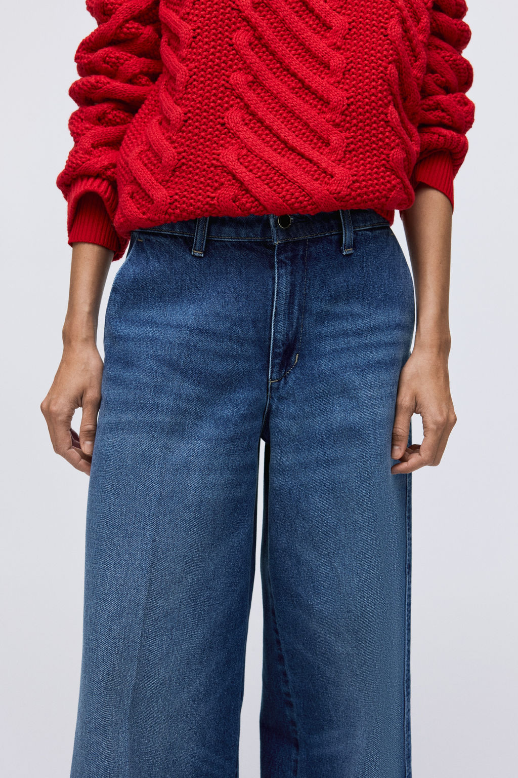 Super Wide High Jeans - H&m фото 7