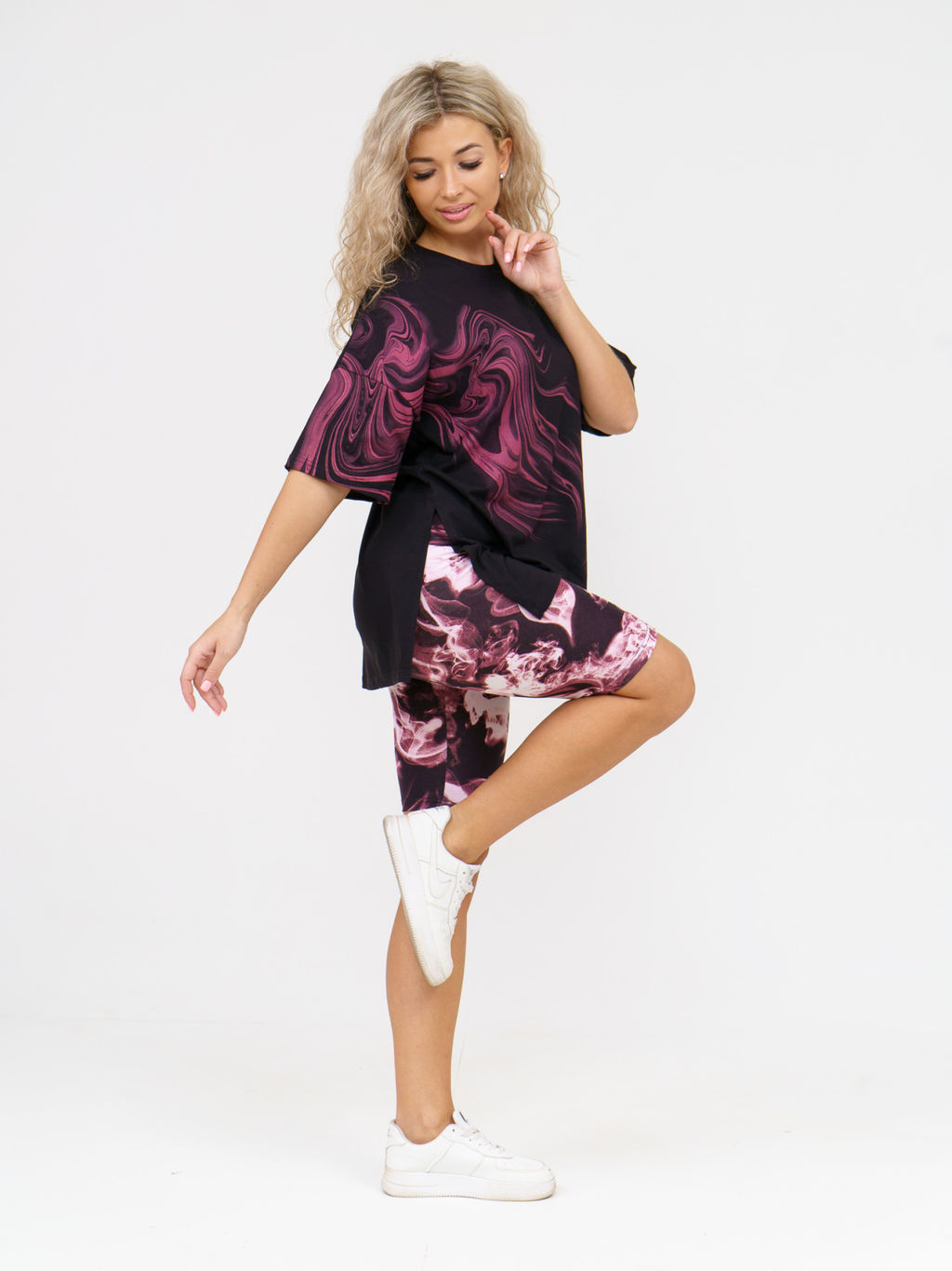 910 Костюм "черный/бордо"