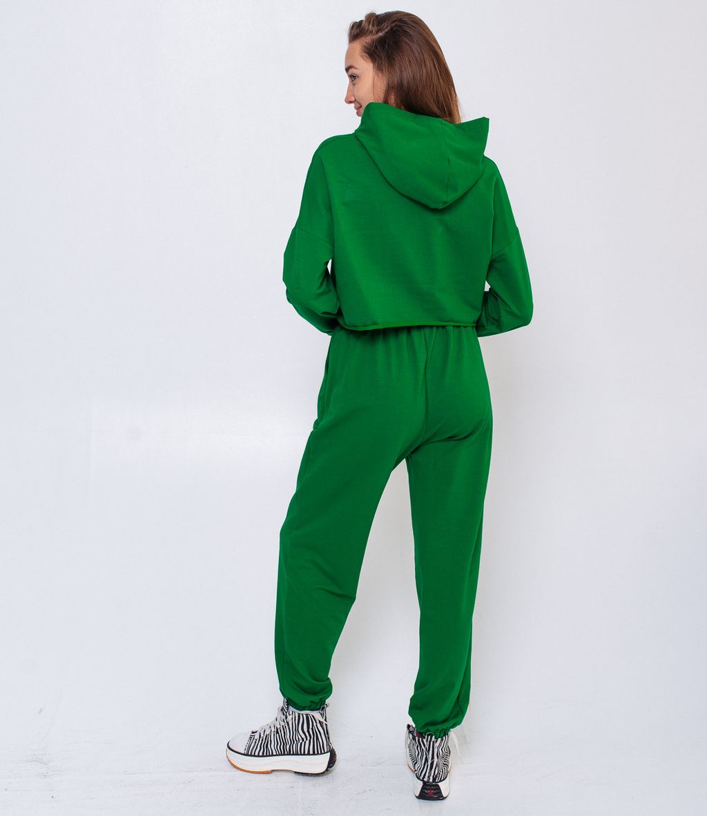 Спортивный костюм #БШ1527, зелёный - Dommod фото 5
