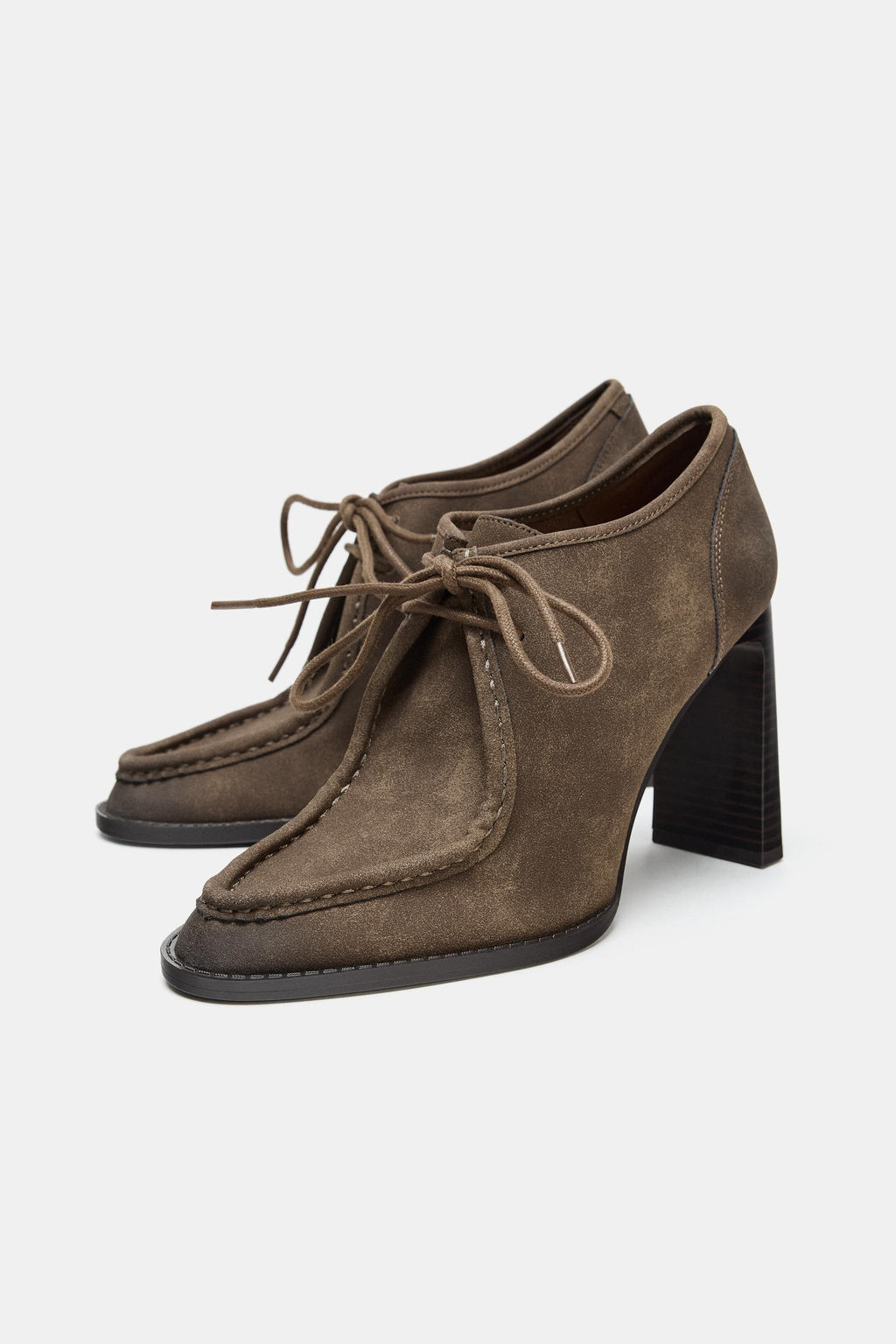LACE-UP HIGH-HEEL SHOES - Zara фото 7