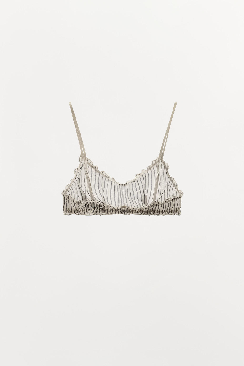 SUJETADOR VISCOSA 100% ESTAMPADO RAYAS / rayas - Zara фото 5