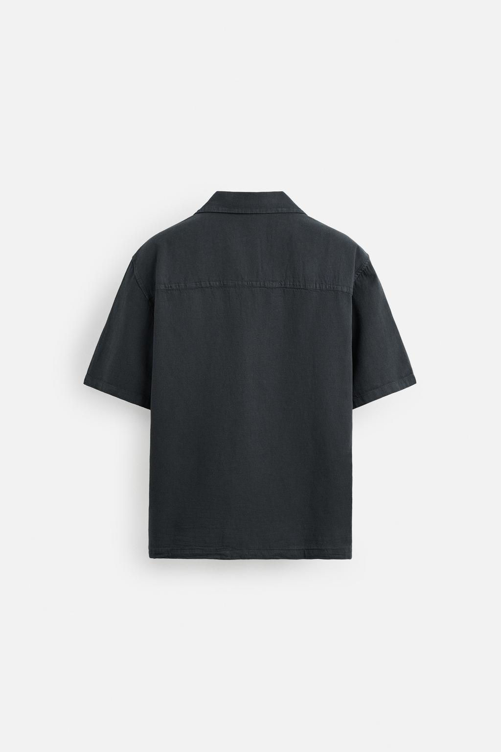 COTTON - LINEN SHIRT - Zara фото 9
