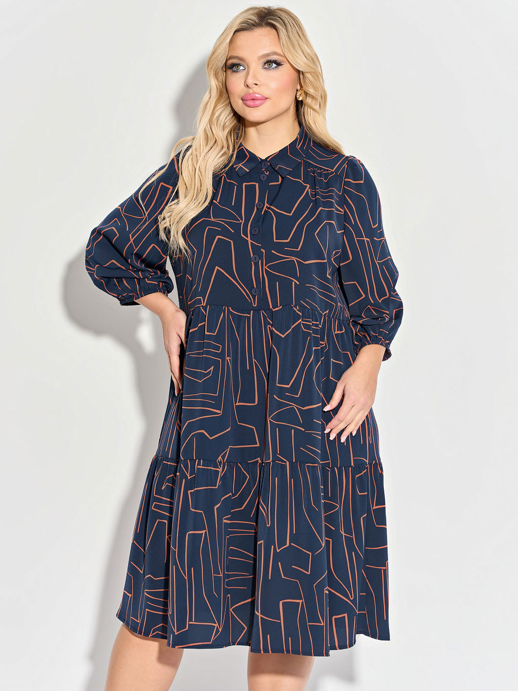 Платье 0060-28п зелёный - Dora фото 20