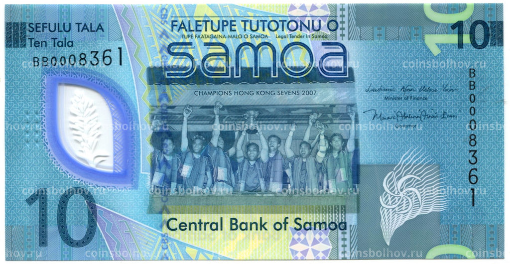 Банкнота 10 тала 2024 года Самоа