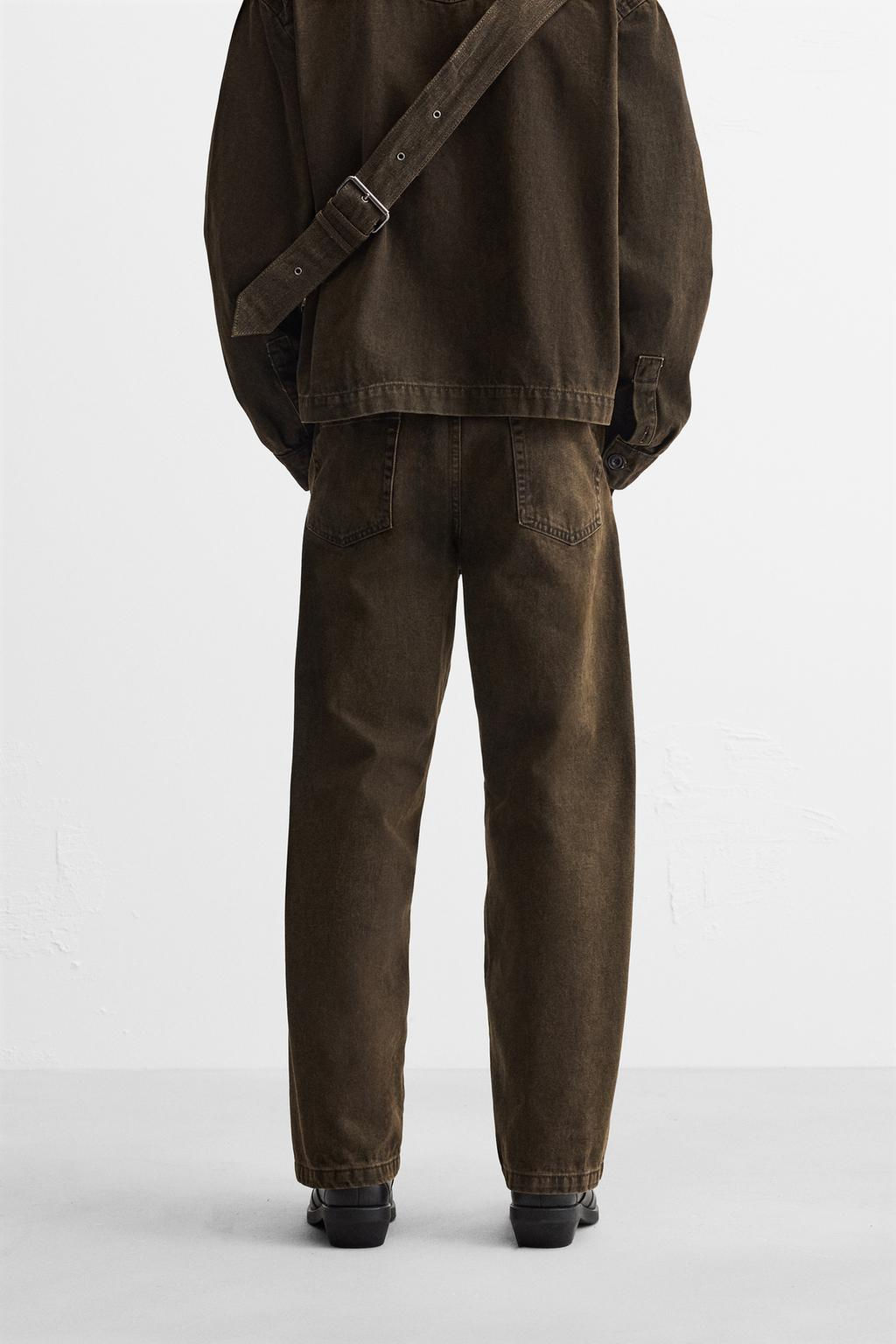 LIMITED EDITION RELAXED BELT JEANS - Zara фото 3