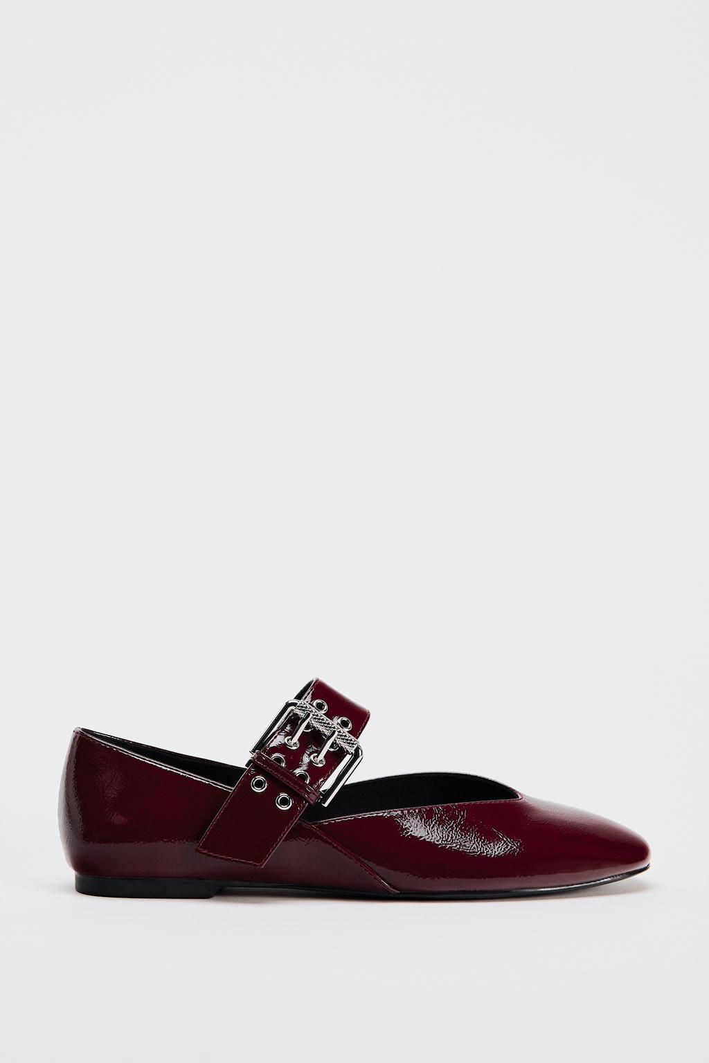 BALLET FLATS WITH BUCKLE - Zara фото 4