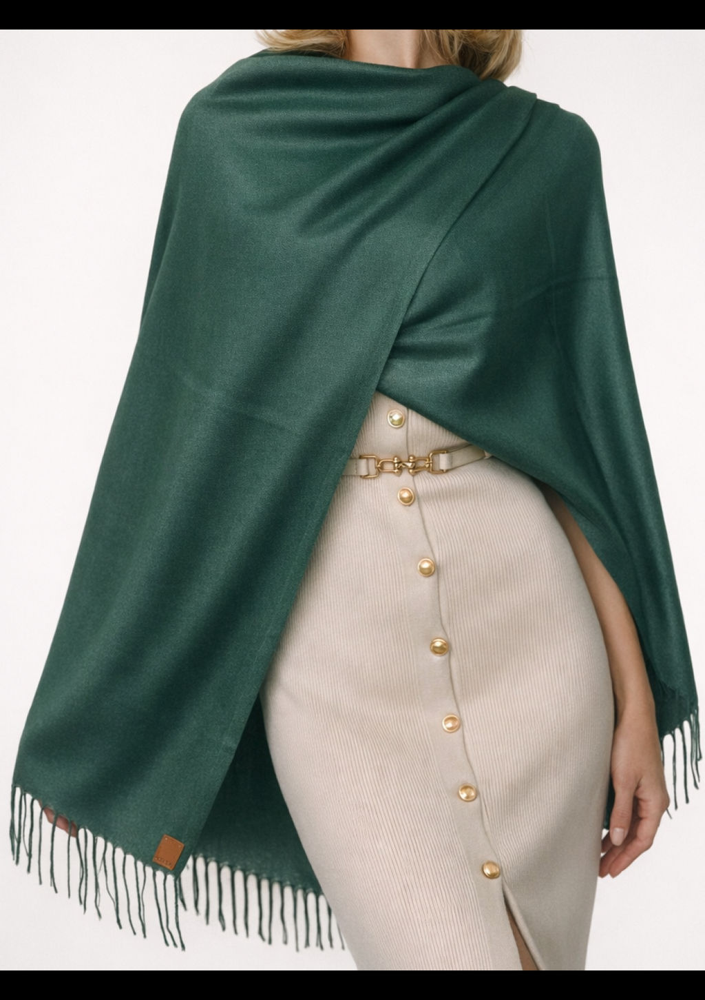 Палантин облегченный Pashmina Lanotti/св.бежевый  фото 8