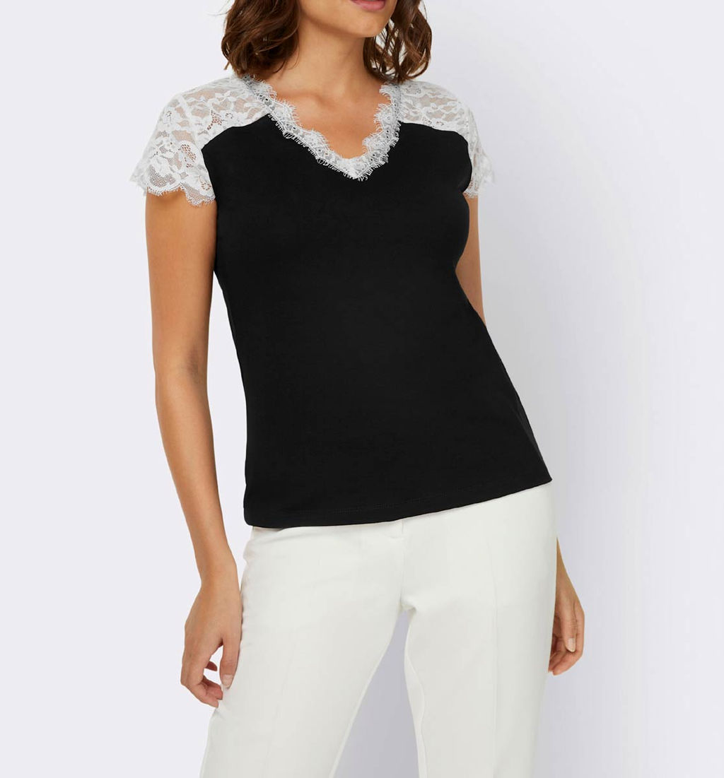 Блузка, черная-экрю - Ashley brooke фото 3