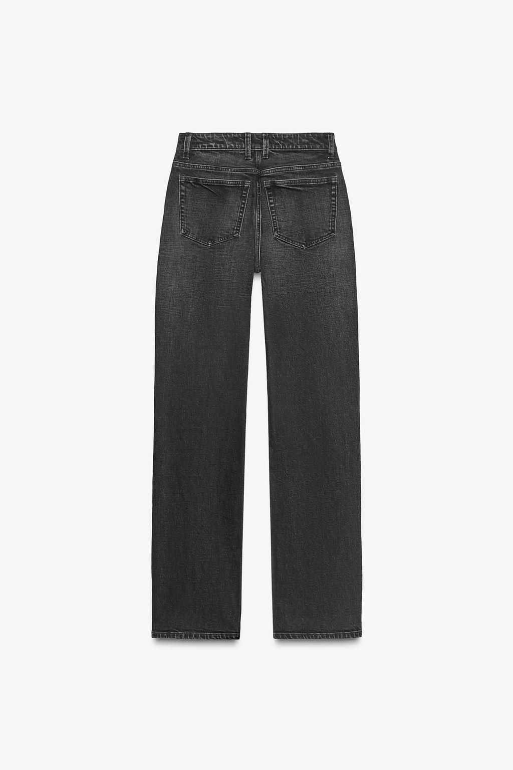 TRF HIGH-WAIST STRAIGHT LEG JEANS - Zara фото 7