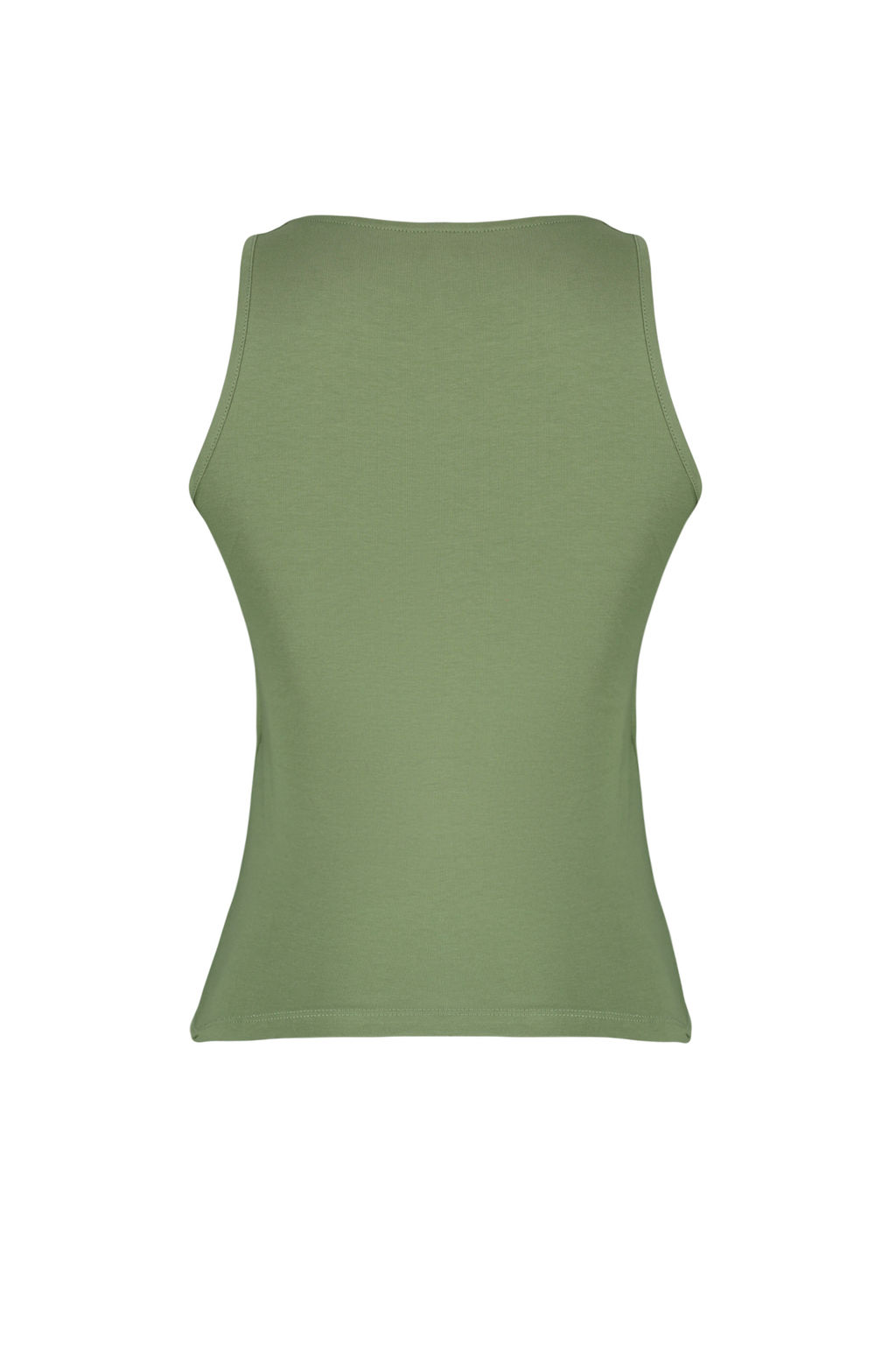 TRENDYOLMILLA Siyah Pamuklu Halter Yaka Fitted/Vucuda Oturan Esnek Orme Atlet TWOSS23AL00069  фото 8