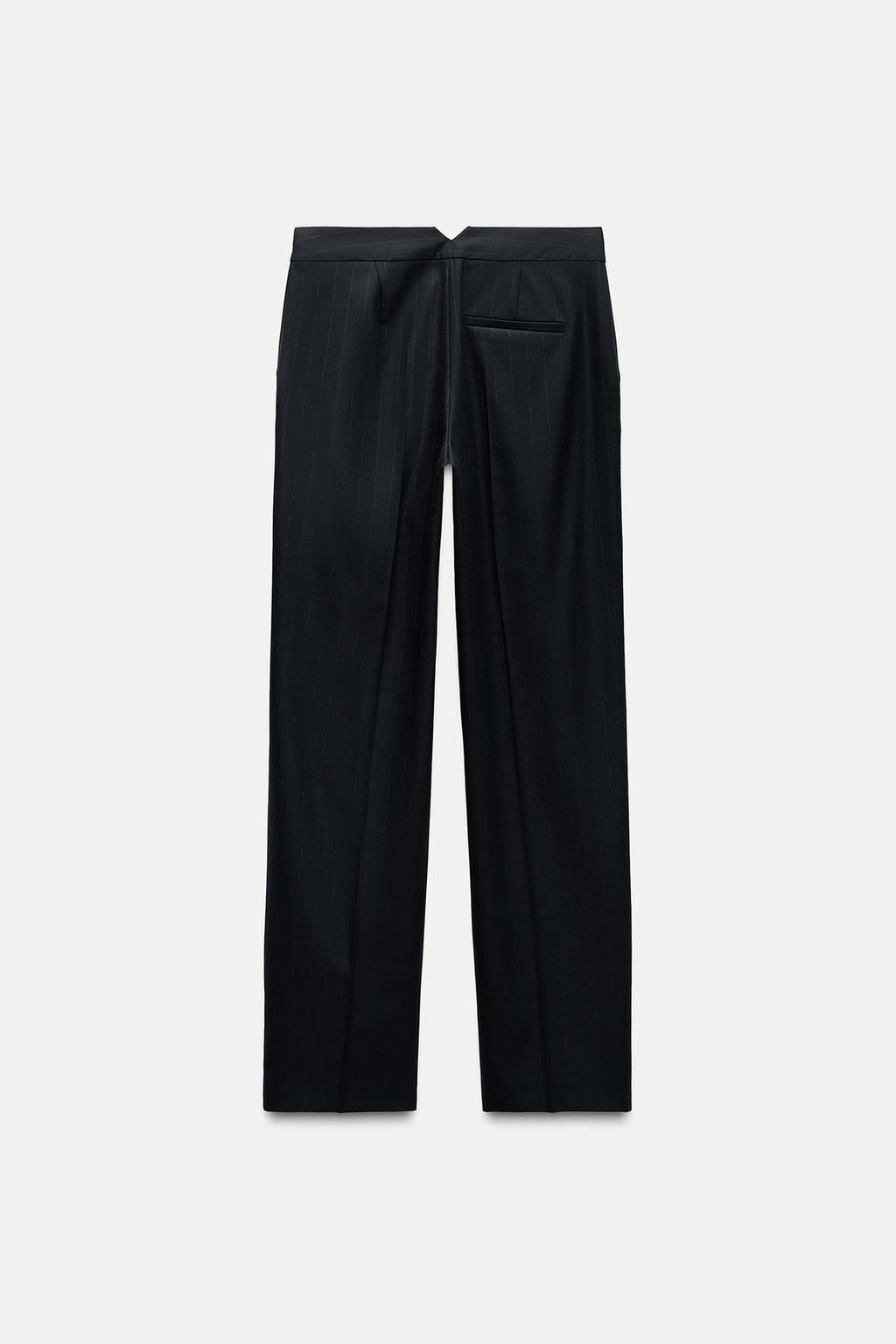 PINSTRIPE STRAIGHT LEG TROUSERS - Zara фото 5