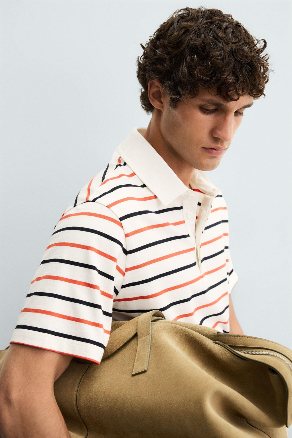STRIPED POLO SHIRT - Zara фото 5