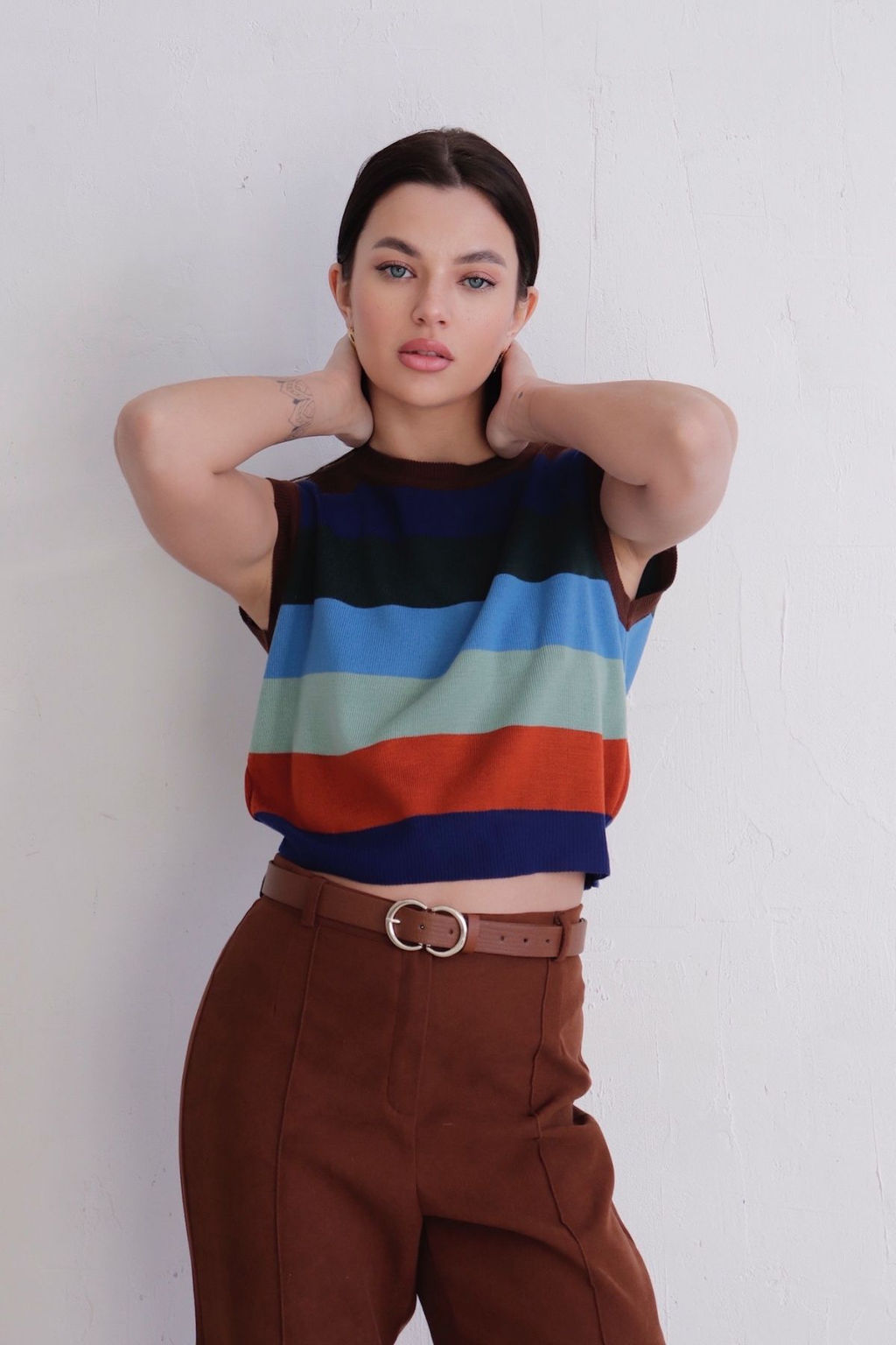 11716 Топ вязаный в полоску - Martichelli фото 3