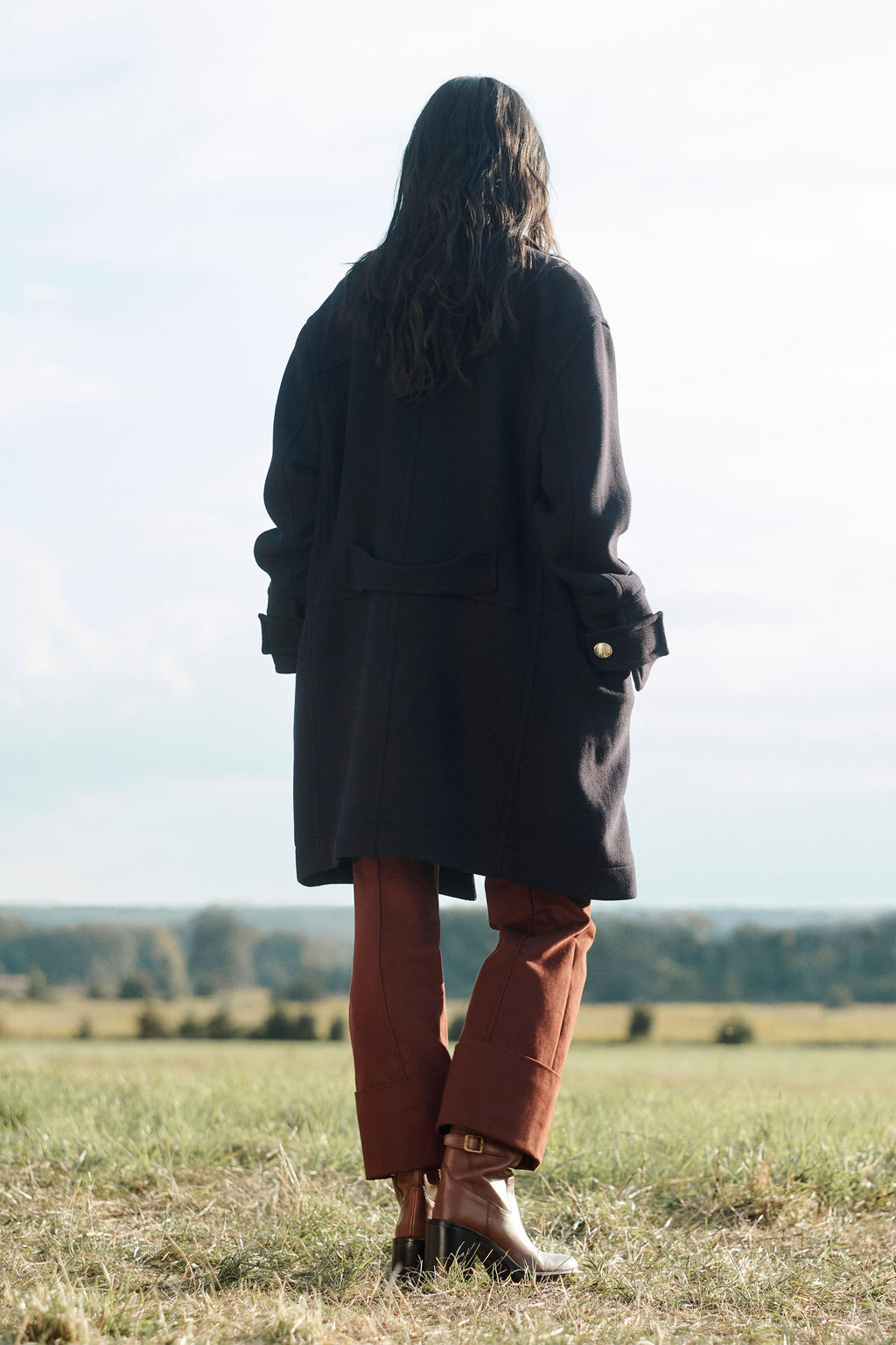 LIMITED EDITION WOOL BLEND DOUBLE-BREASTED COAT - Zara фото 2