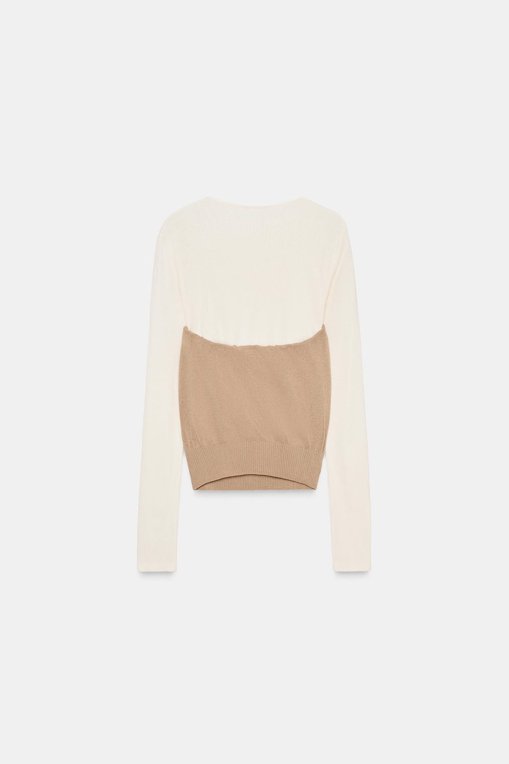 CONTRAST CORSET T-SHIRT - Zara фото 6