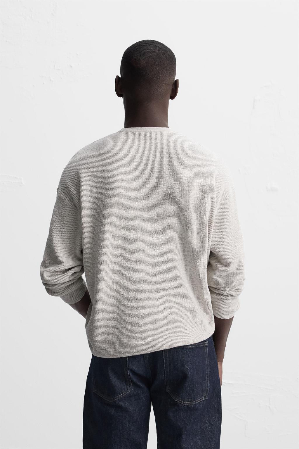 RUSTIC TEXTURED SWEATER - Zara фото 3