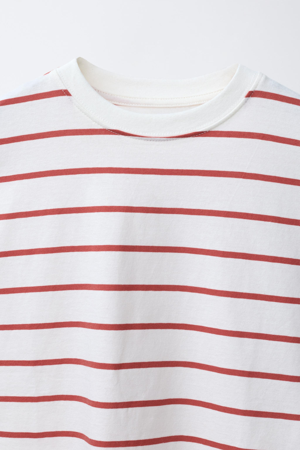 PACK TRES CAMISETAS RAYAS Y LISAS / Verde pato - Zara фото 4