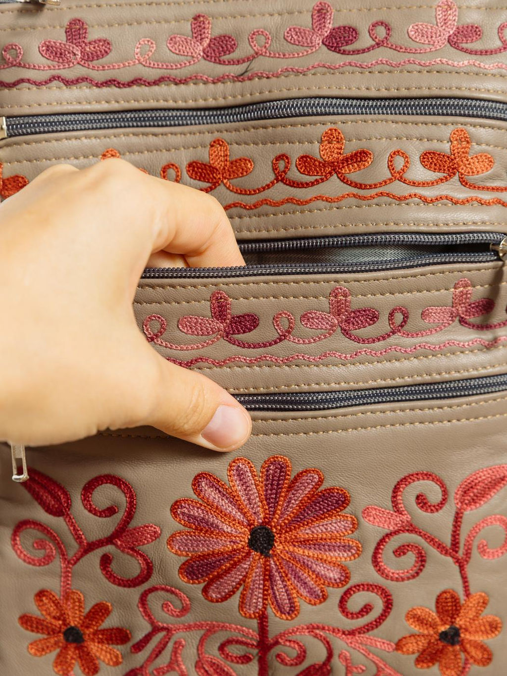 Сумка натуральная кожа через плечо №1114/12 - Ганг фото 5